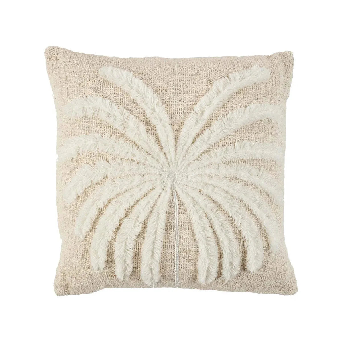 Coussin Isla Palm - Naturel Blanc