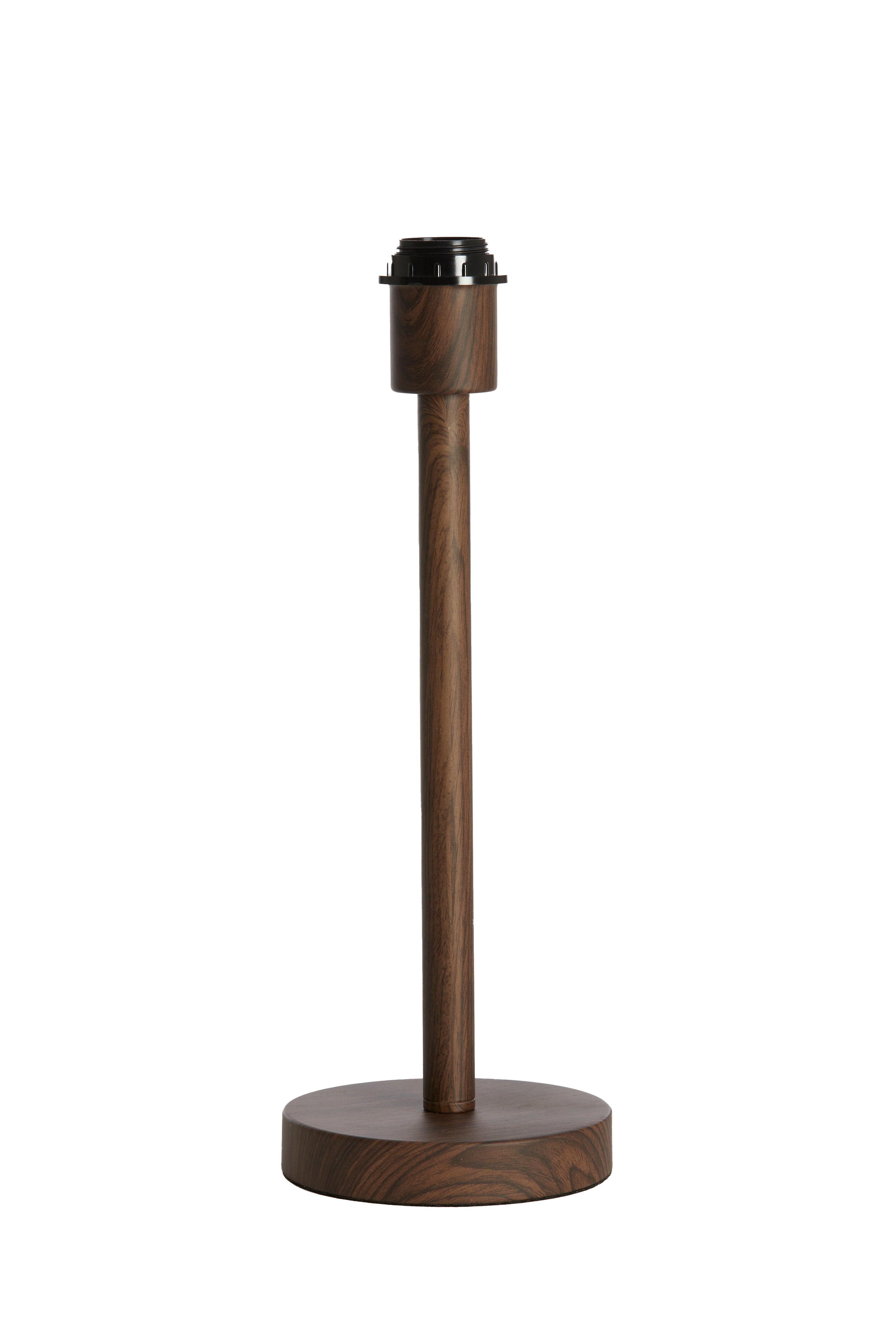 Pied de lampe Ø14x39,5 cm WASHINGTON motif bois brun foncé