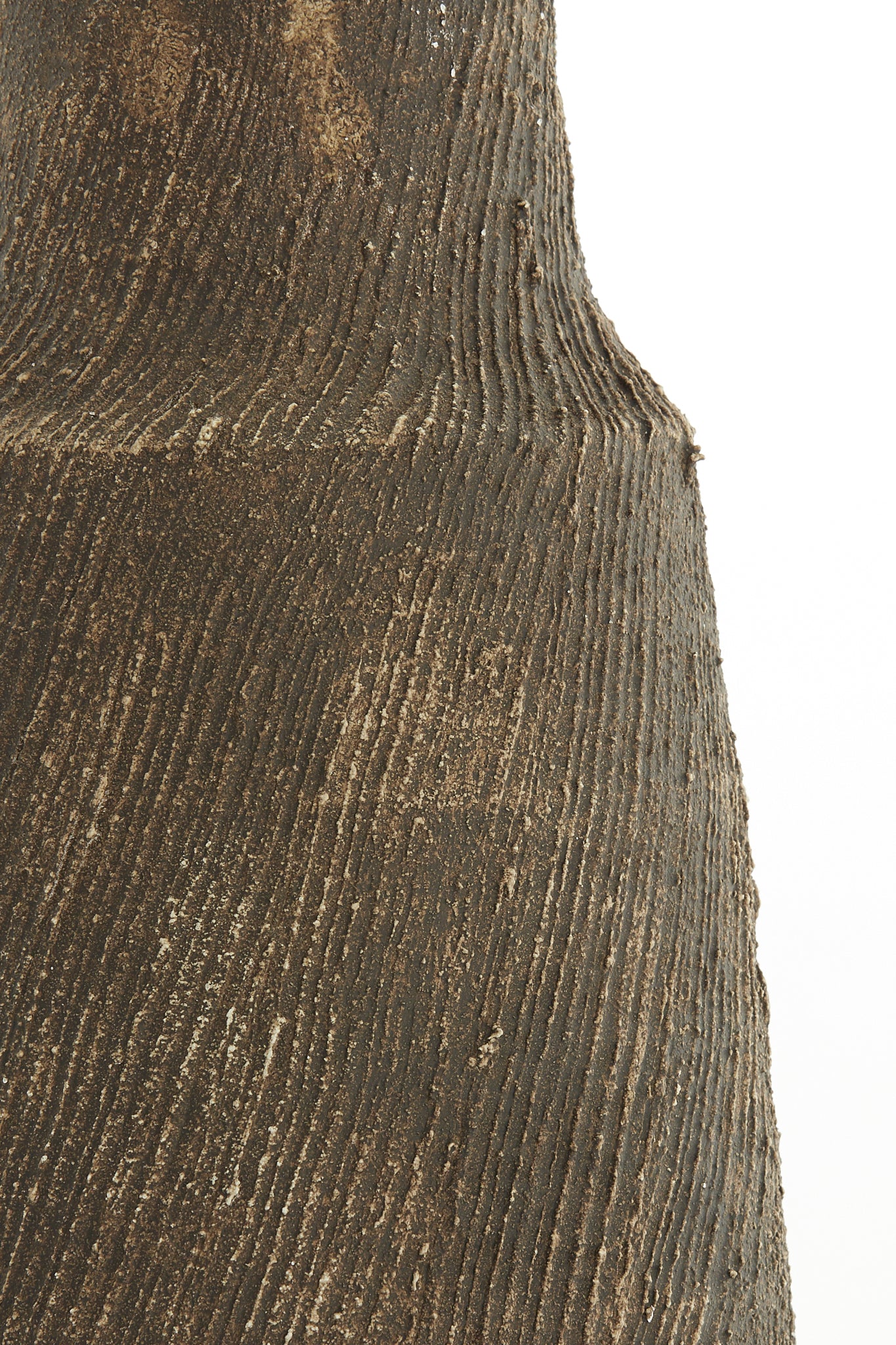 Pied de lampe Ø18,5x49,5 cm KIDIRA céramique brun foncé