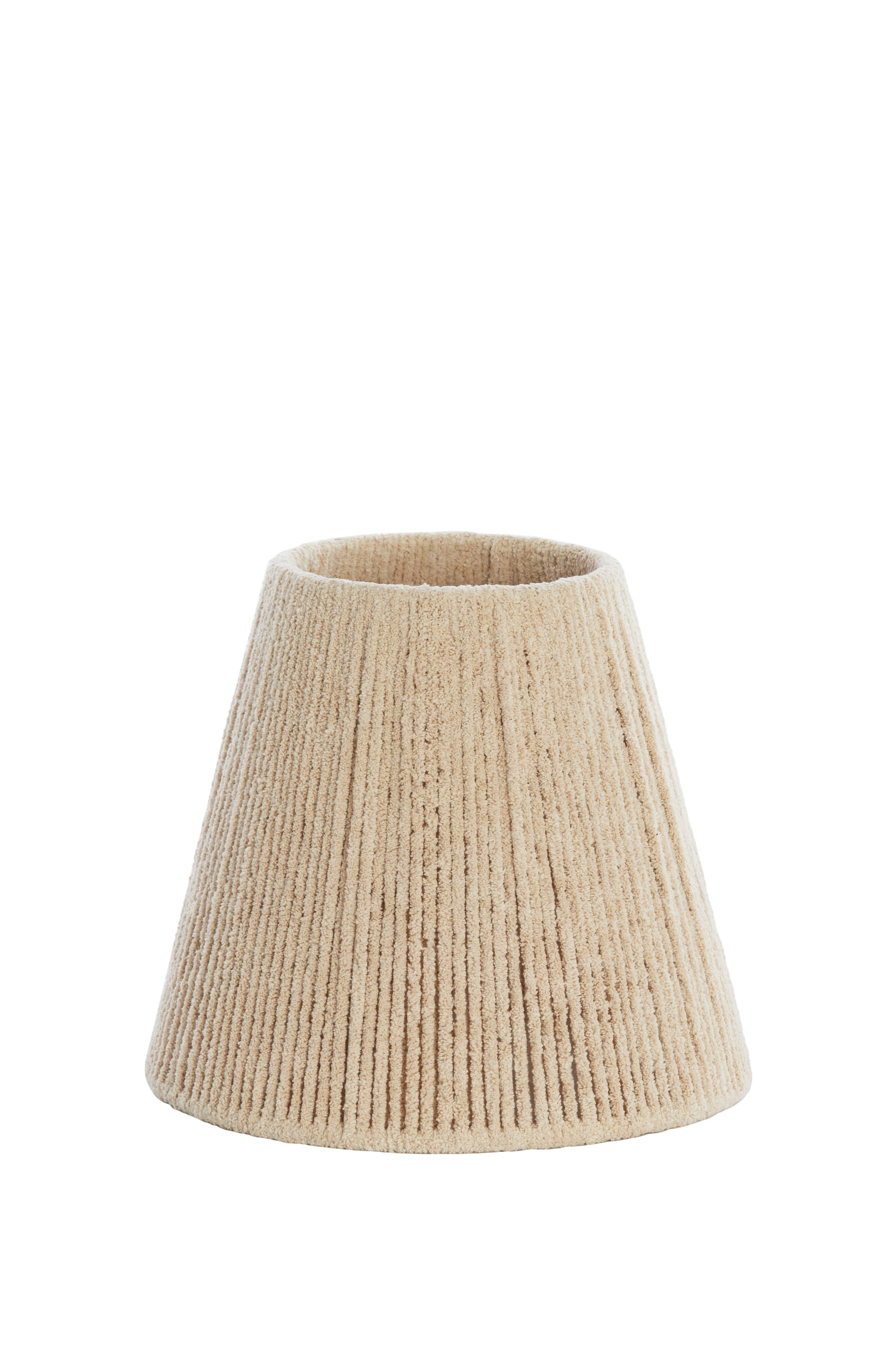 Abat-jour tambour 35-20-30 cm MEDANA chenille crème