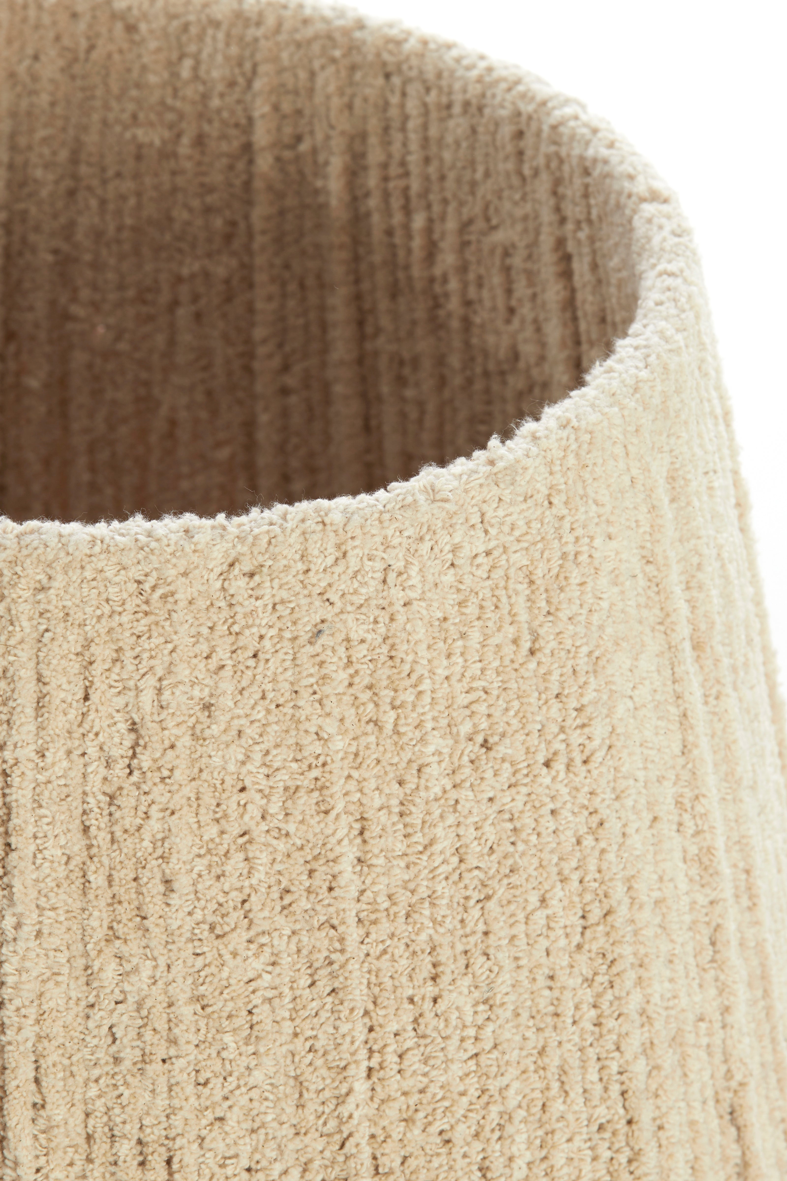 Abat-jour tambour 45-30-40 cm MEDANA chenille crème