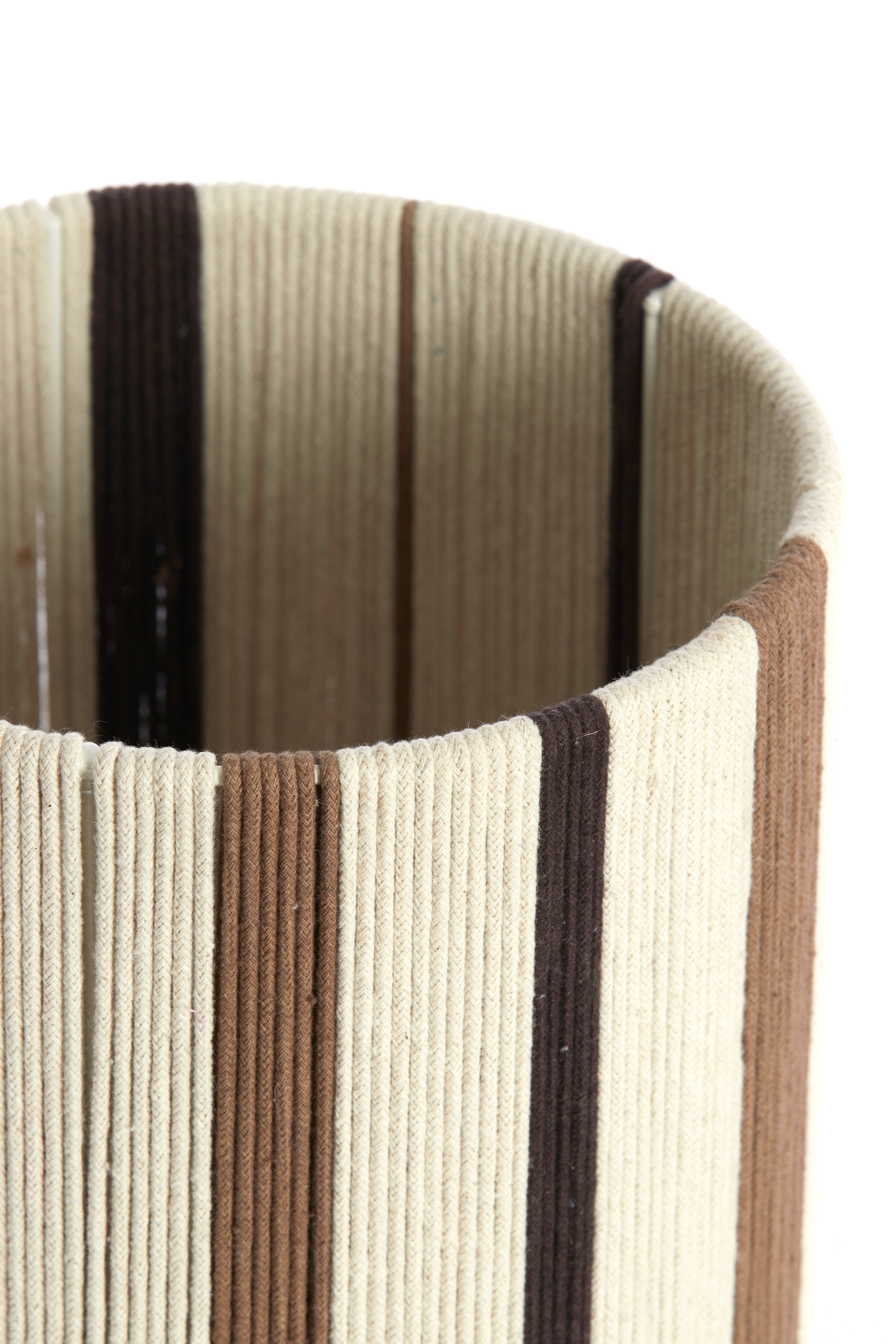 Abat-jour cylindre 20-20-30 cm MEDAN crème+brun+brun foncé