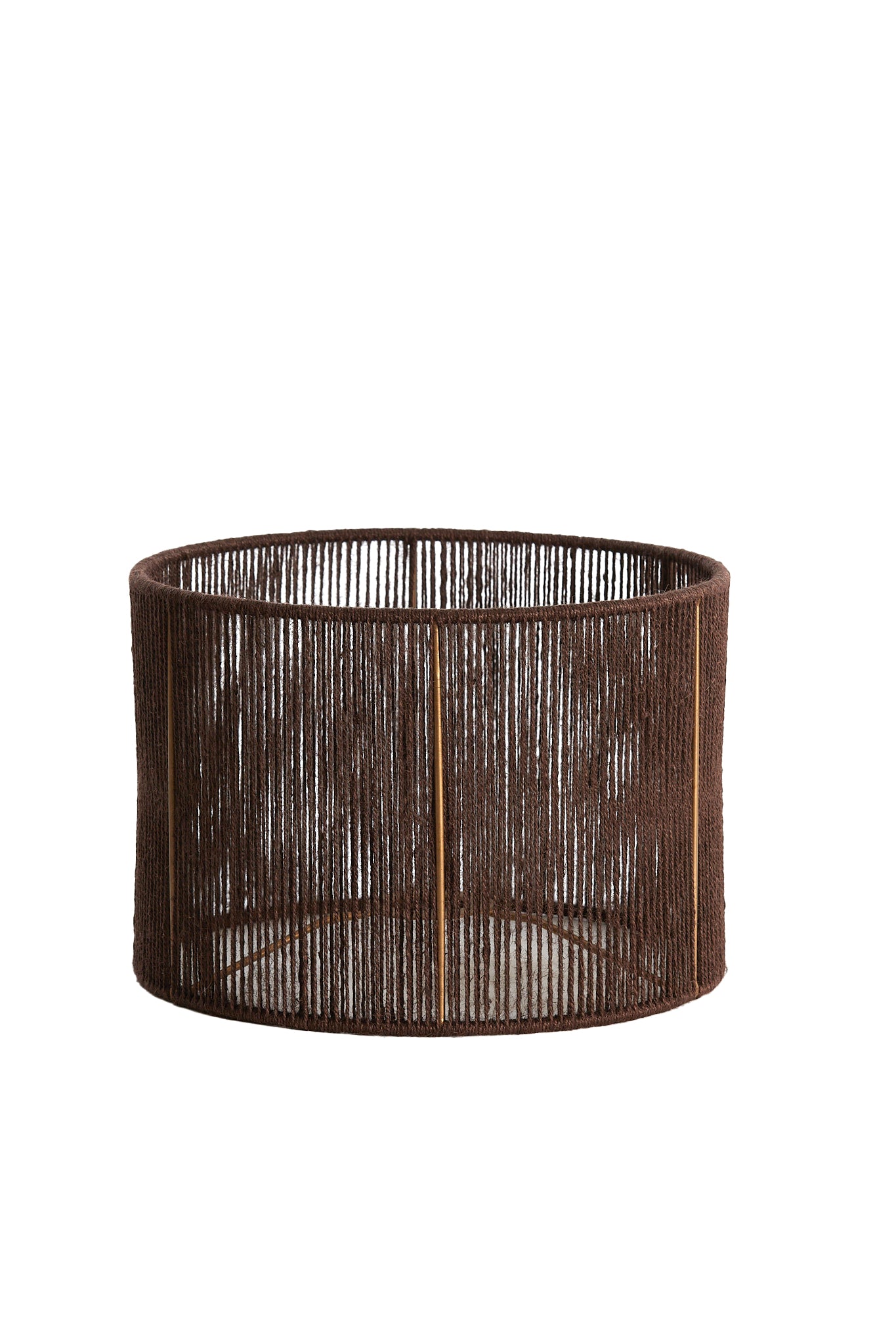 Abat-jour cylindre 30-30-21 cm TOSSA jute brun foncé