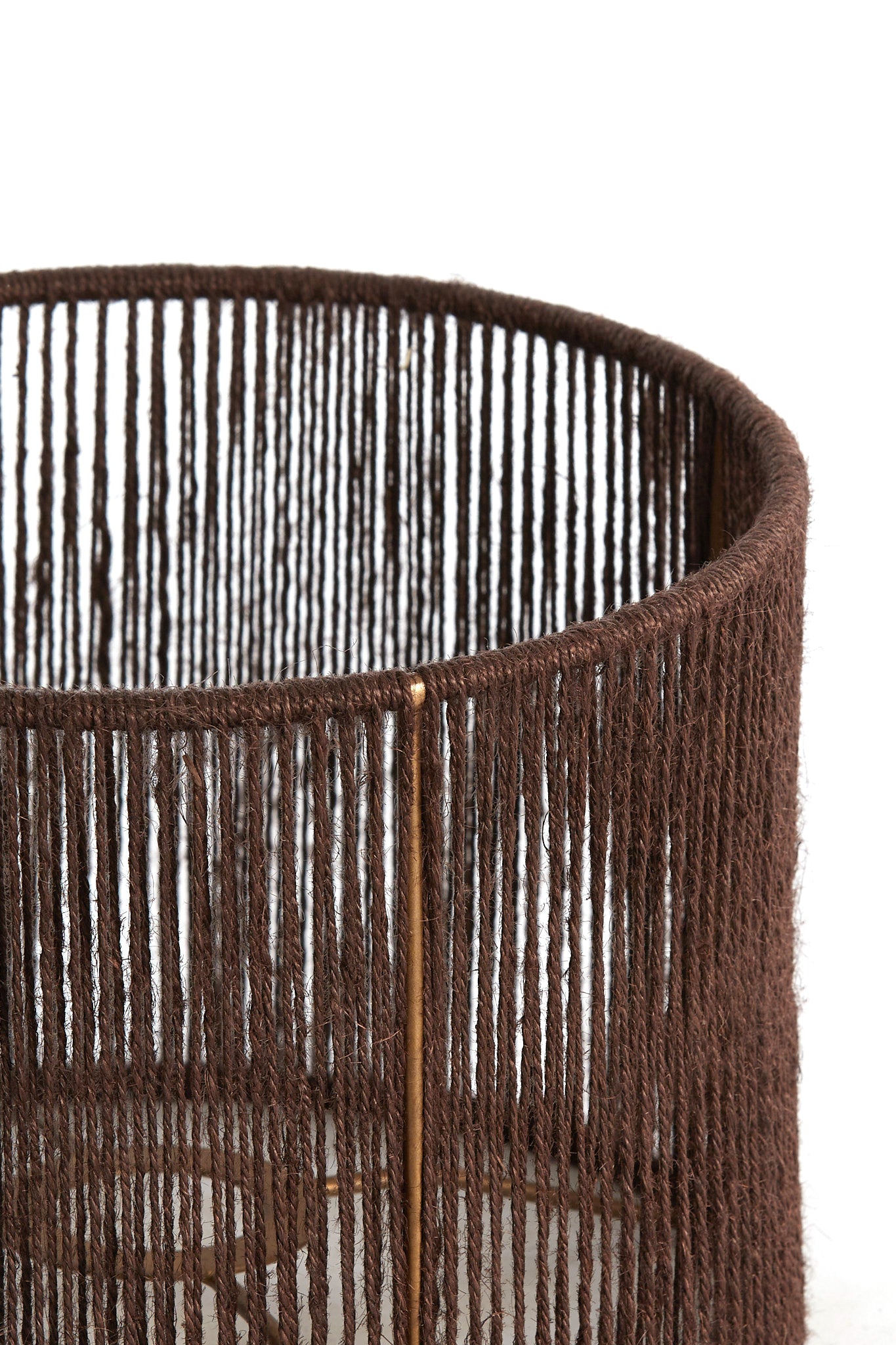 Abat-jour cylindre 30-30-21 cm TOSSA jute brun foncé