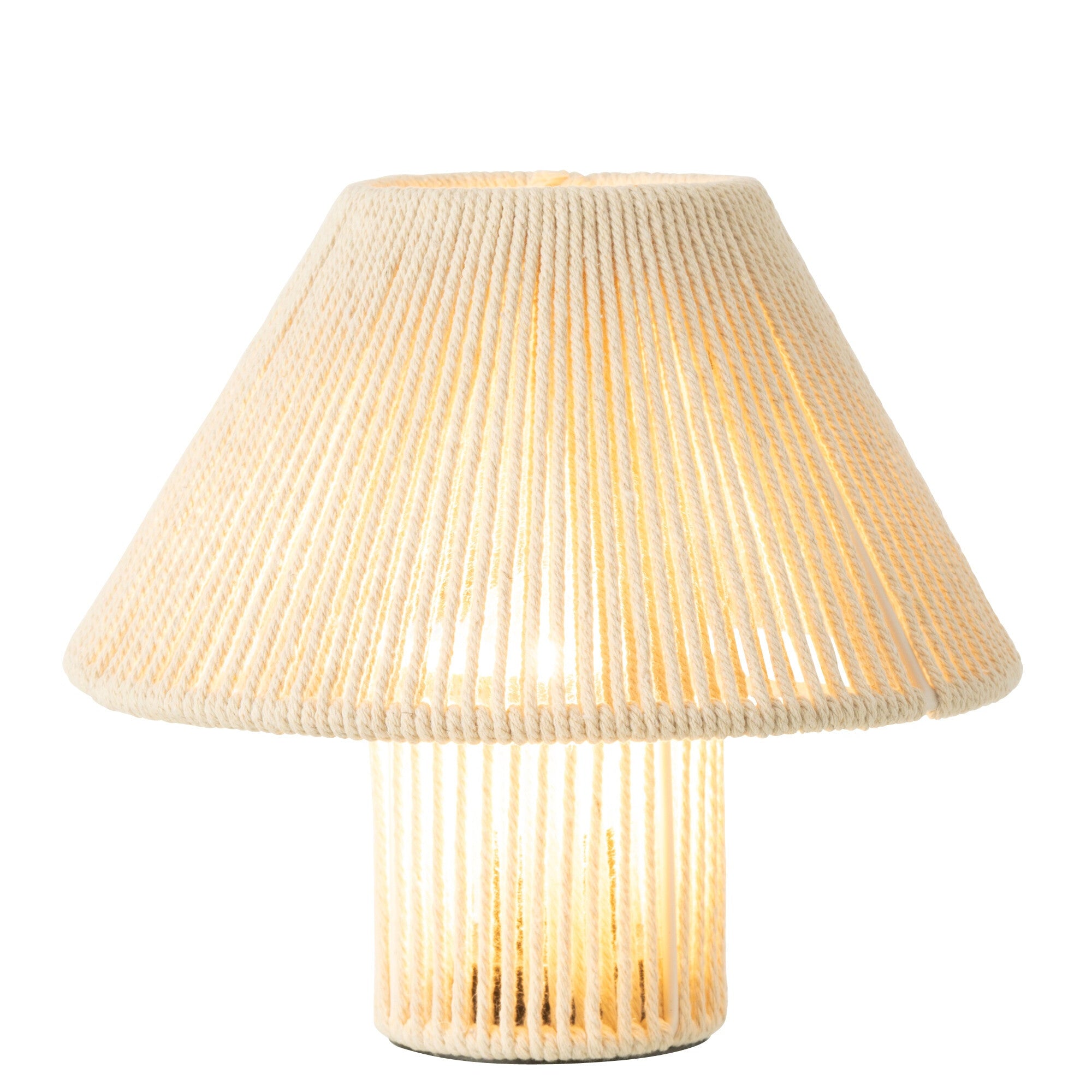 Lampe Led Metal/Coton Naturel