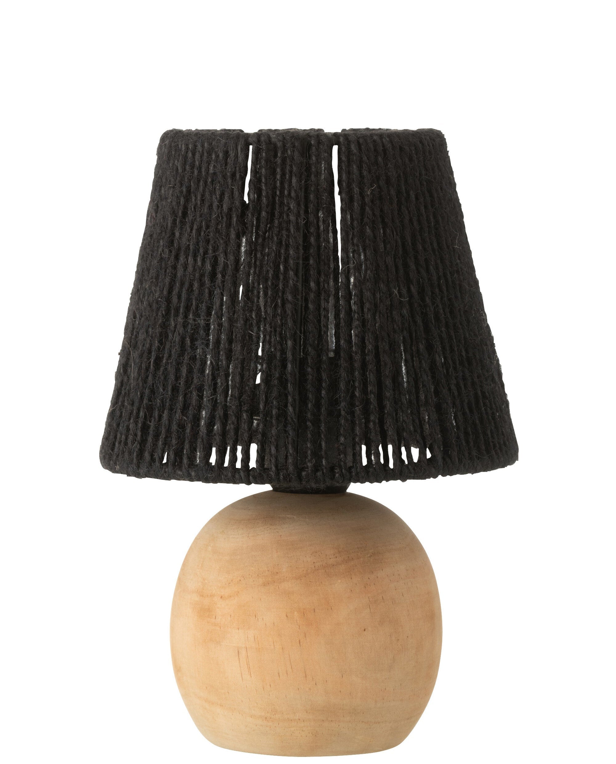 Lampe Led Metal/Coton Noir