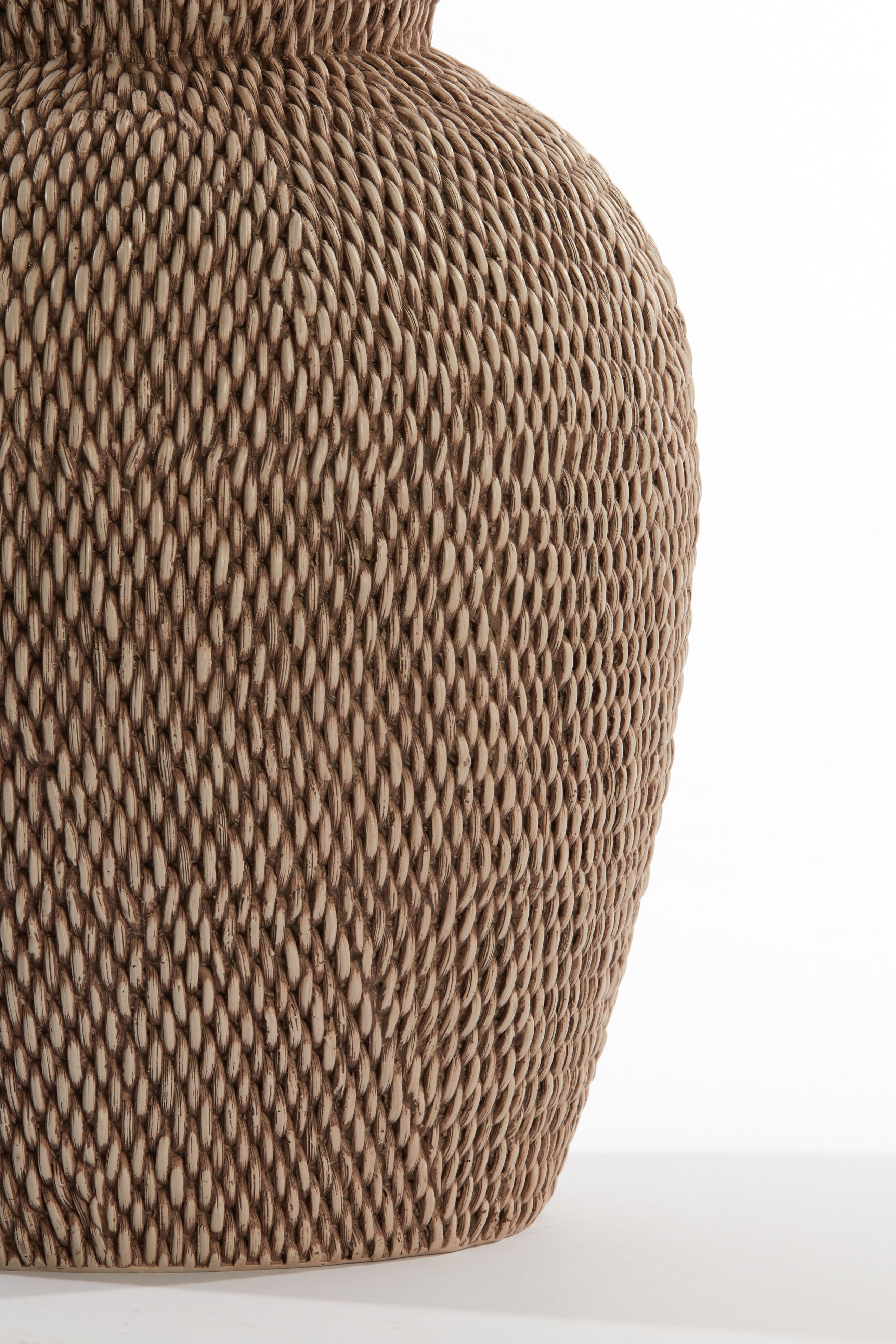 Vase déco Ø26x28 cm VENDIE brun