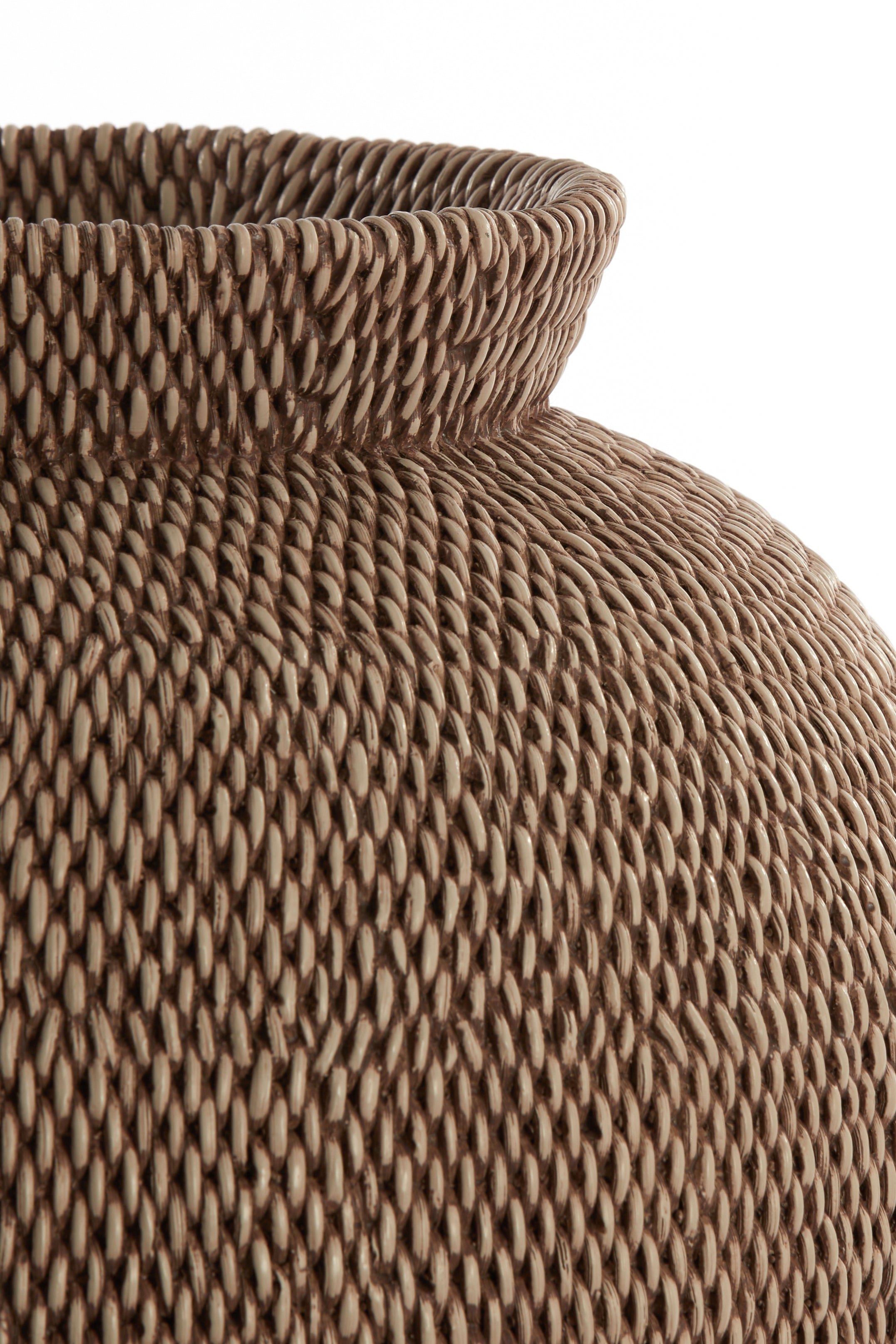 Vase déco Ø36x46,5 cm VENDIE brun