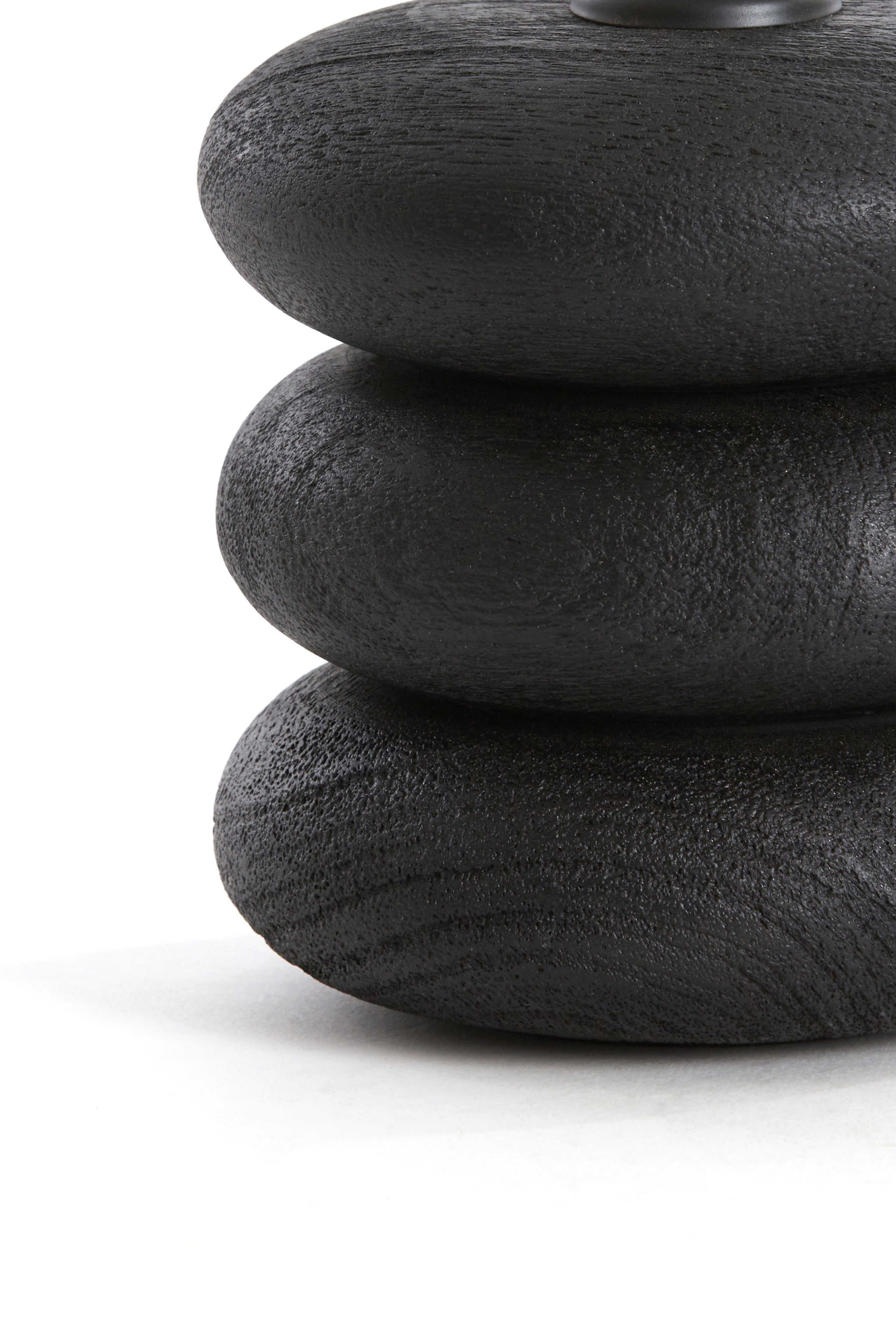 Pied de lampe Ø12x12 cm BUDONGO bois noir