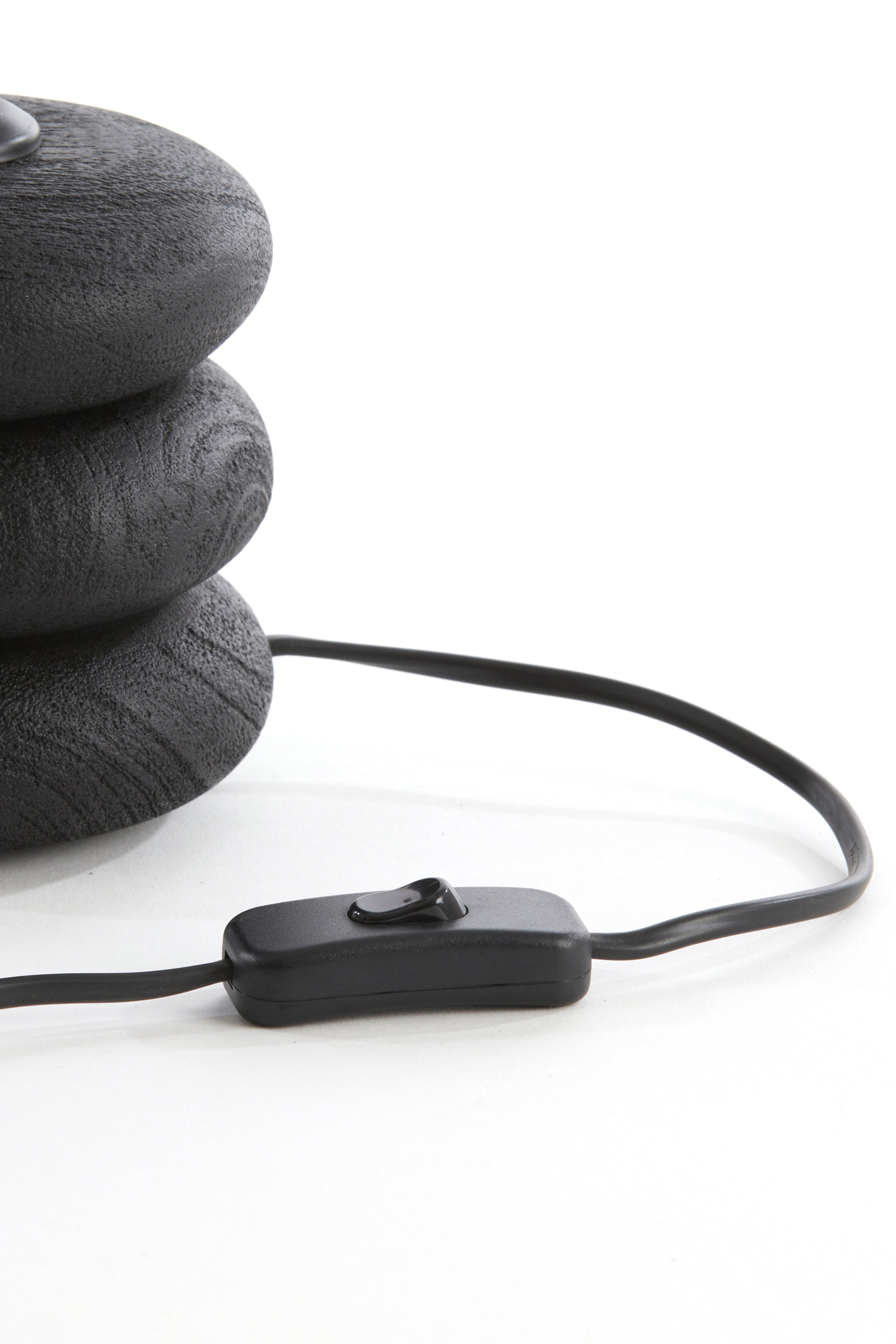 Pied de lampe Ø12x12 cm BUDONGO bois noir