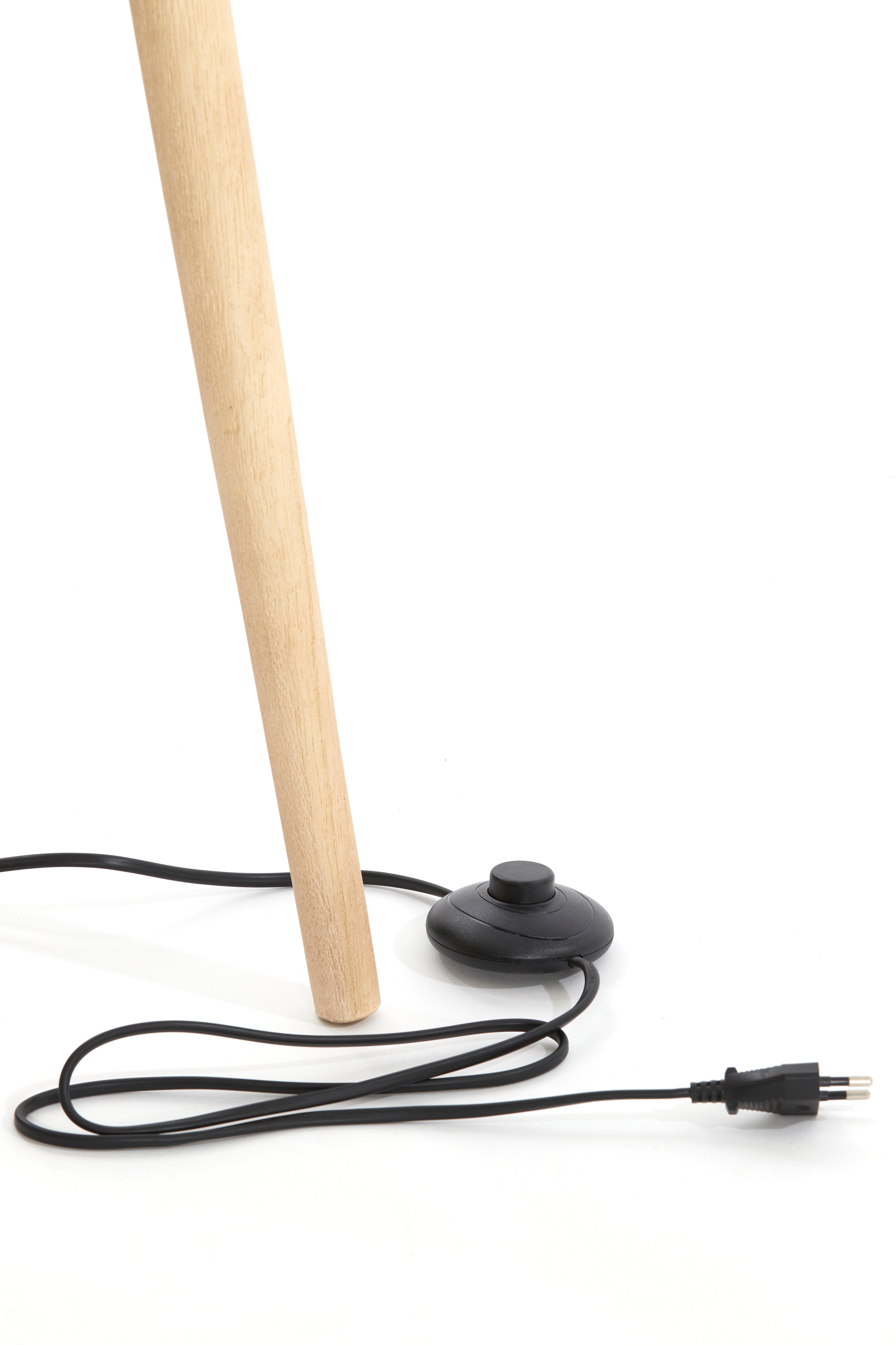 Lampadaire trépied 52x52x122 cm ILIAS bois naturel mat