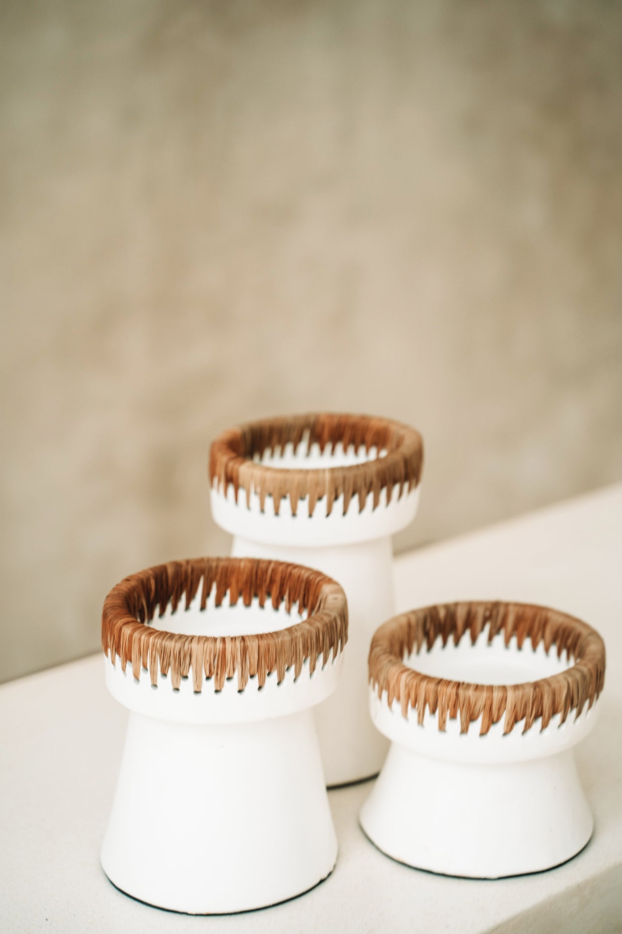 Le Bougeoir Pretty - Blanc Naturel - S