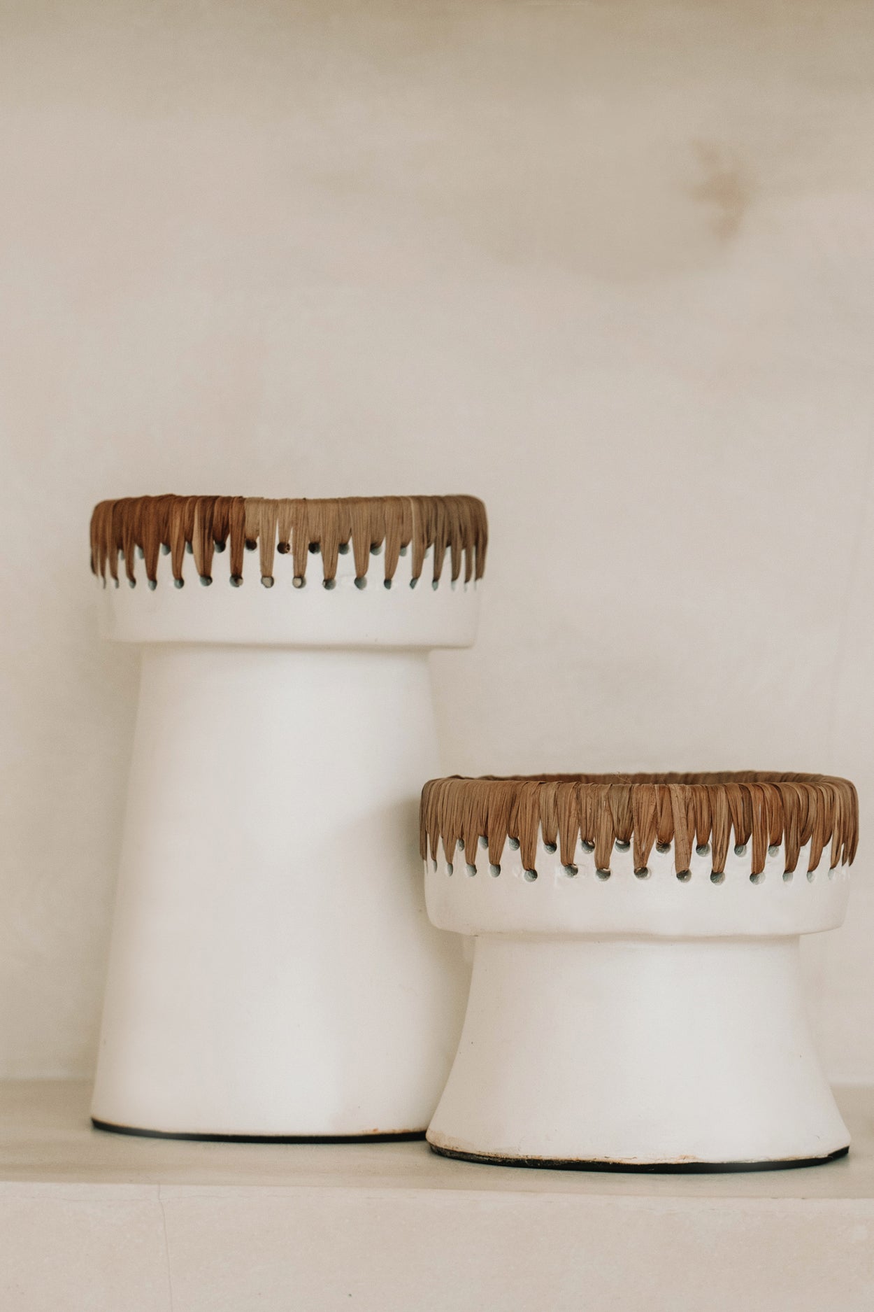 Le Bougeoir Pretty - Blanc Naturel - S