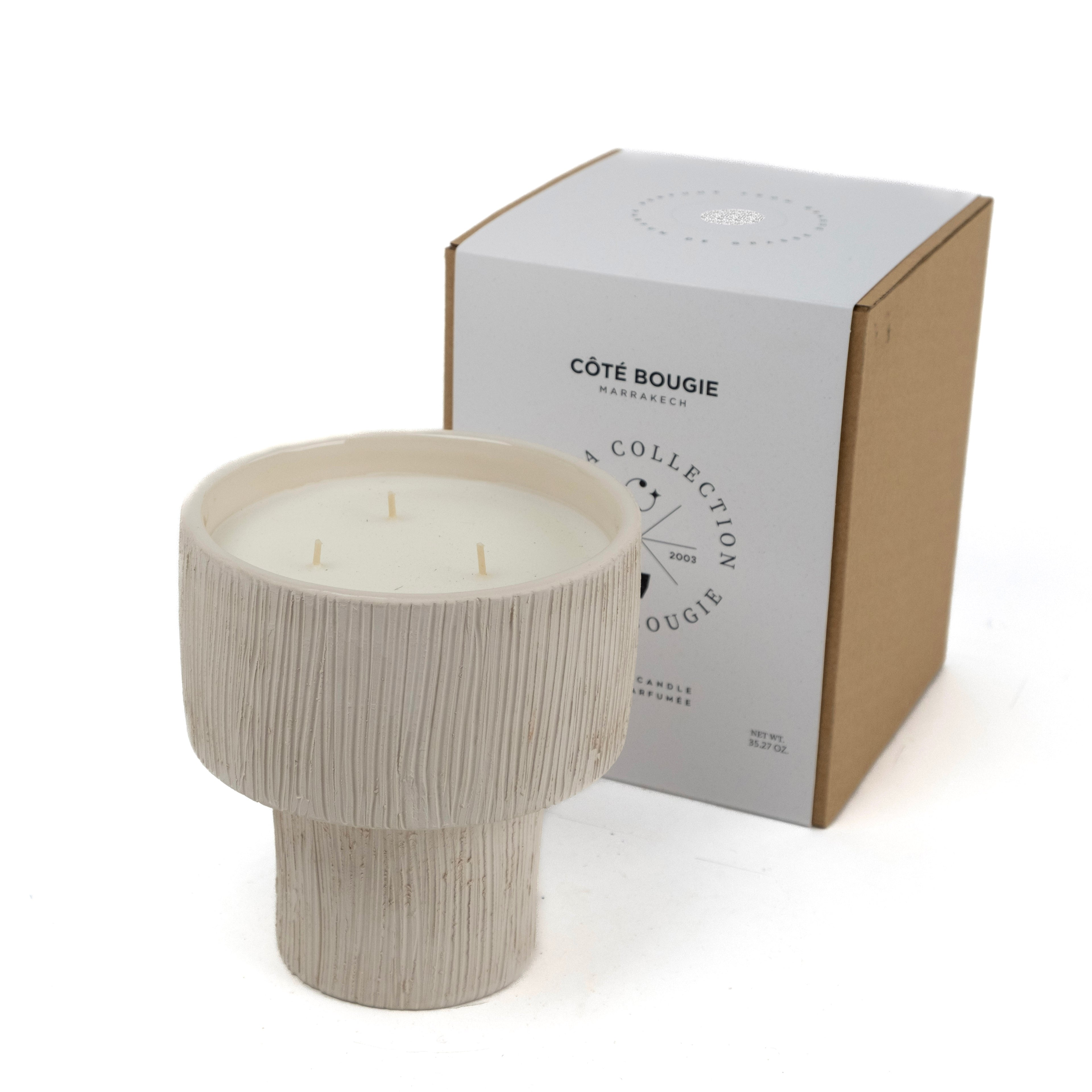 Coupe Striée Blanche M - Senteur Mon Bel Oranger