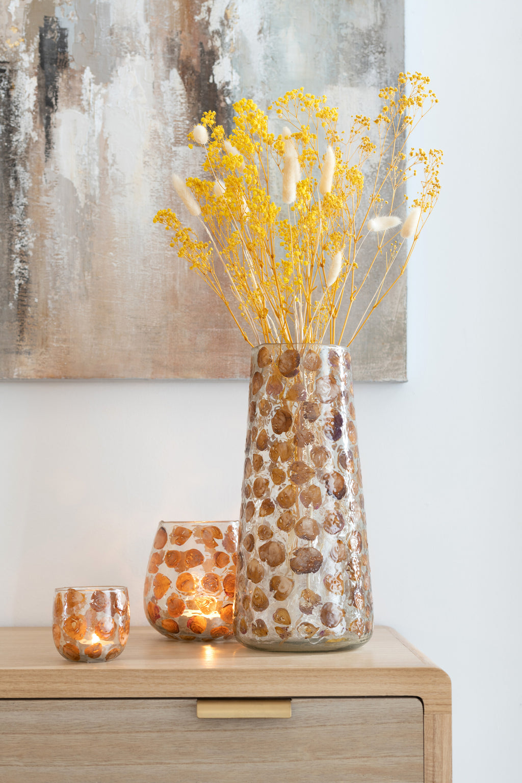 Bouquet Queue De Lievre Sechées Ecru Large