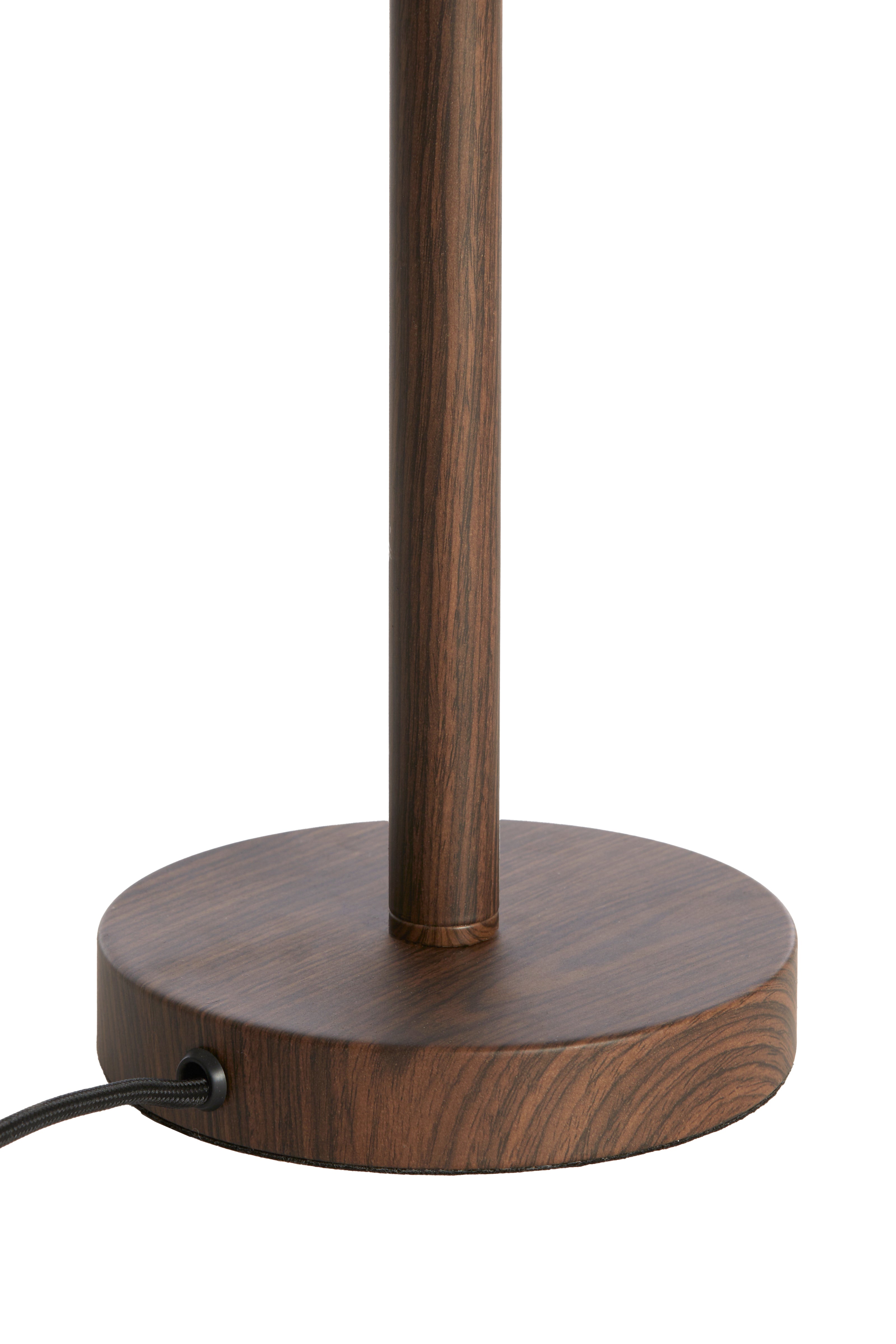 Pied de lampe Ø14x39,5 cm WASHINGTON motif bois brun foncé