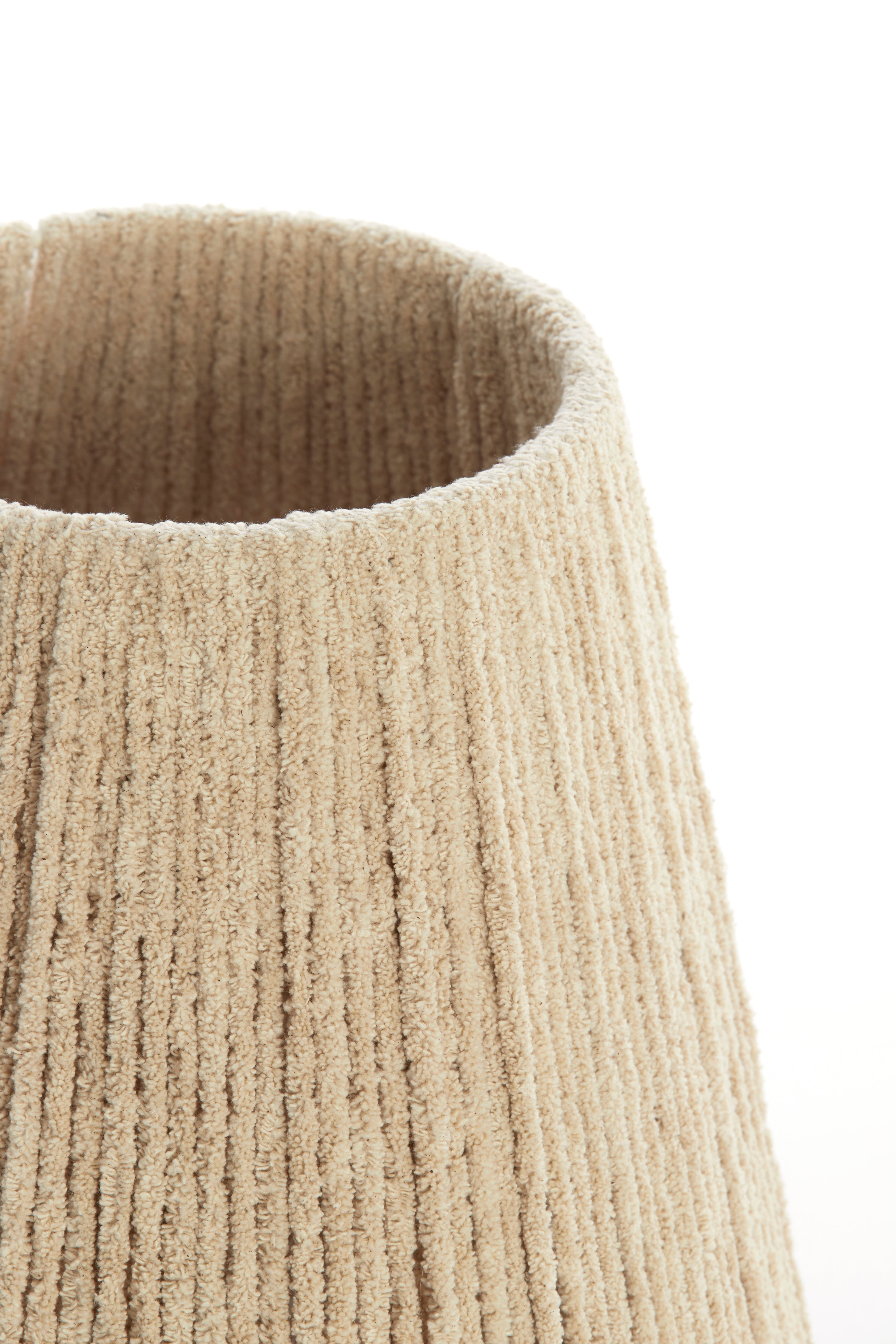 Abat-jour tambour 35-20-30 cm MEDANA chenille crème