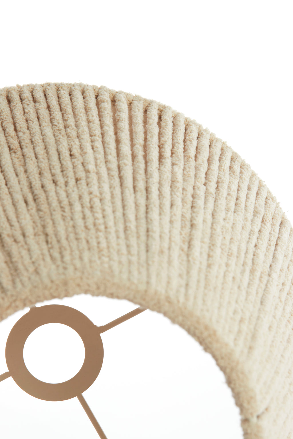 Abat-jour tambour 35-20-30 cm MEDANA chenille crème