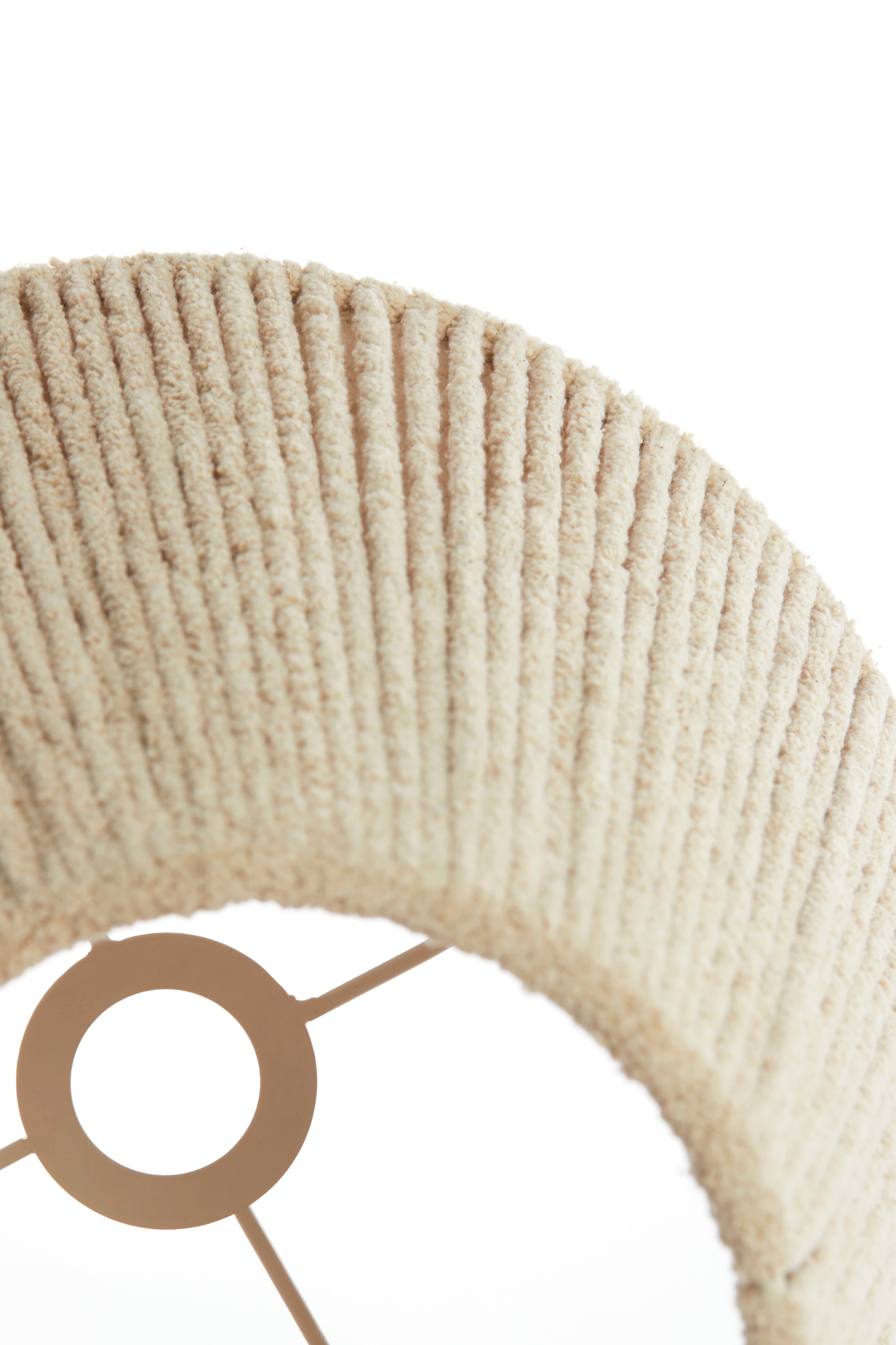 Abat-jour tambour 35-20-30 cm MEDANA chenille crème