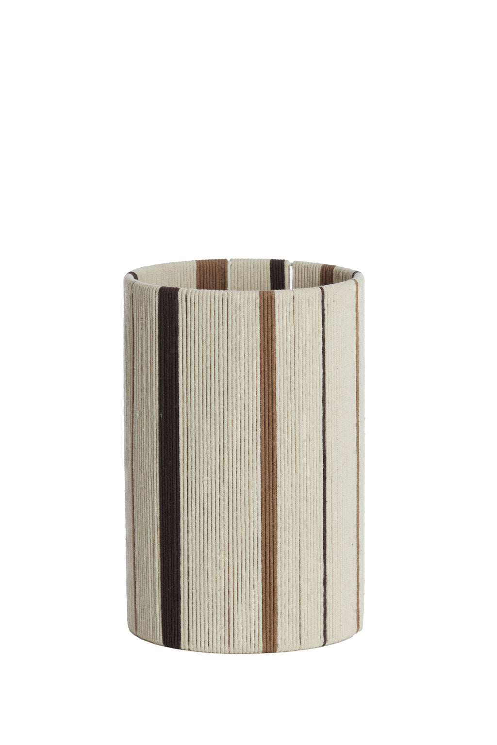 Abat-jour cylindre 20-20-30 cm MEDAN crème+brun+brun foncé
