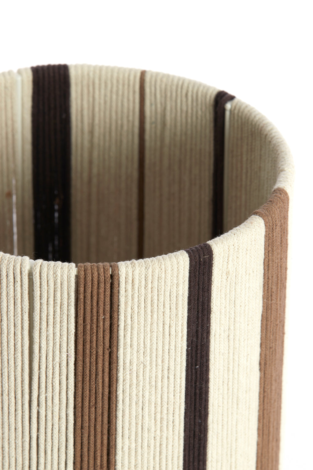 Abat-jour cylindre 20-20-30 cm MEDAN crème+brun+brun foncé
