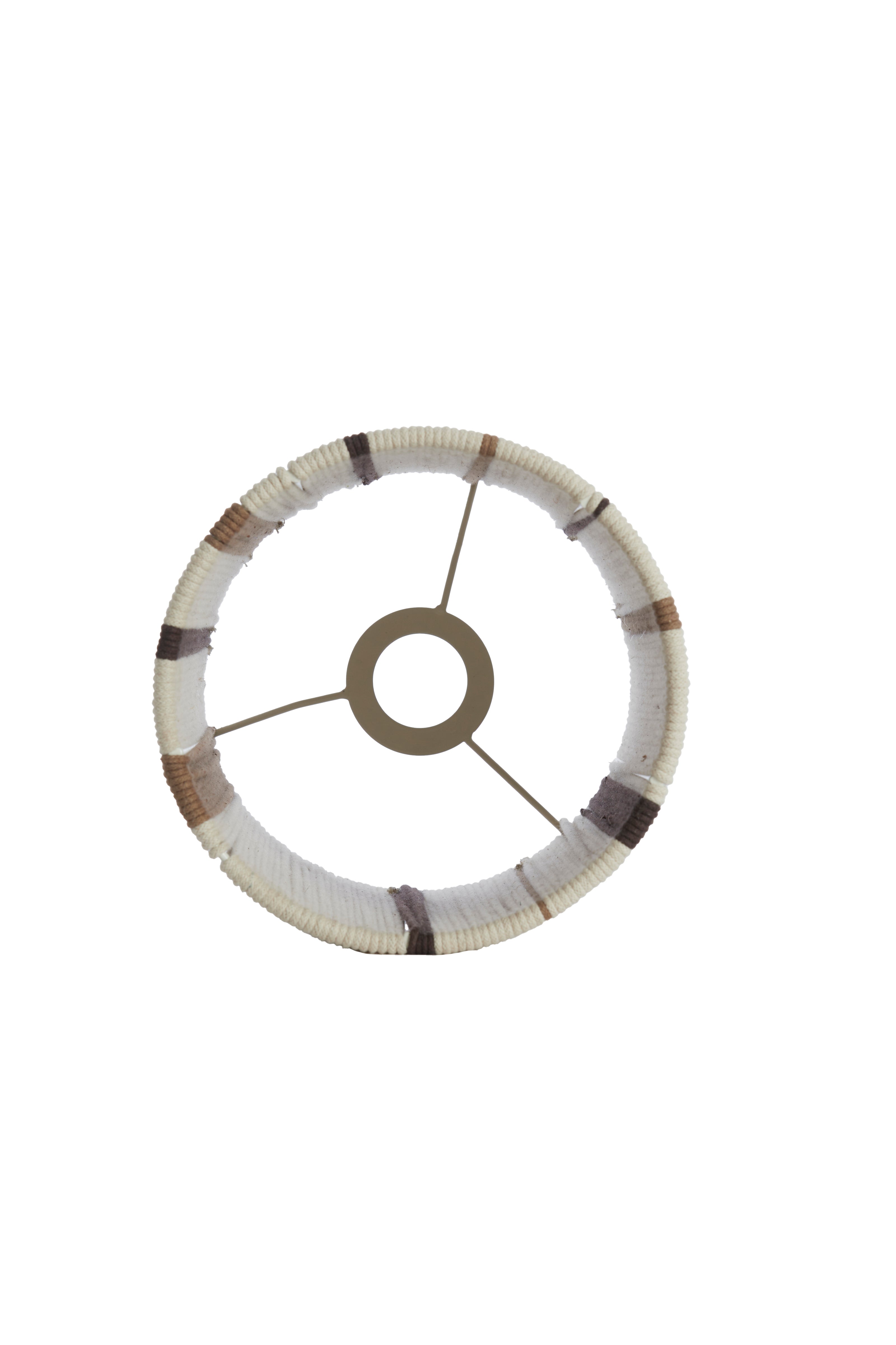 Abat-jour cylindre 20-20-30 cm MEDAN crème+brun+brun foncé