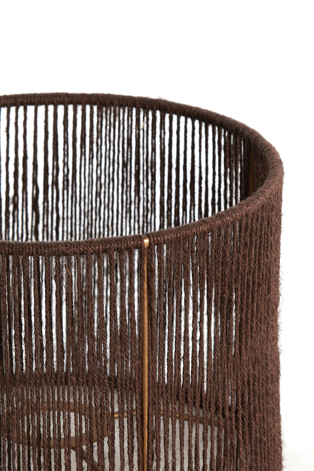 Abat-jour cylindre 30-30-21 cm TOSSA jute brun foncé