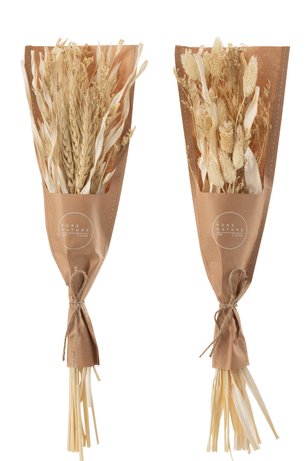 Bouquet Herbes Avana Sechées Naturel - Assortiment De 2