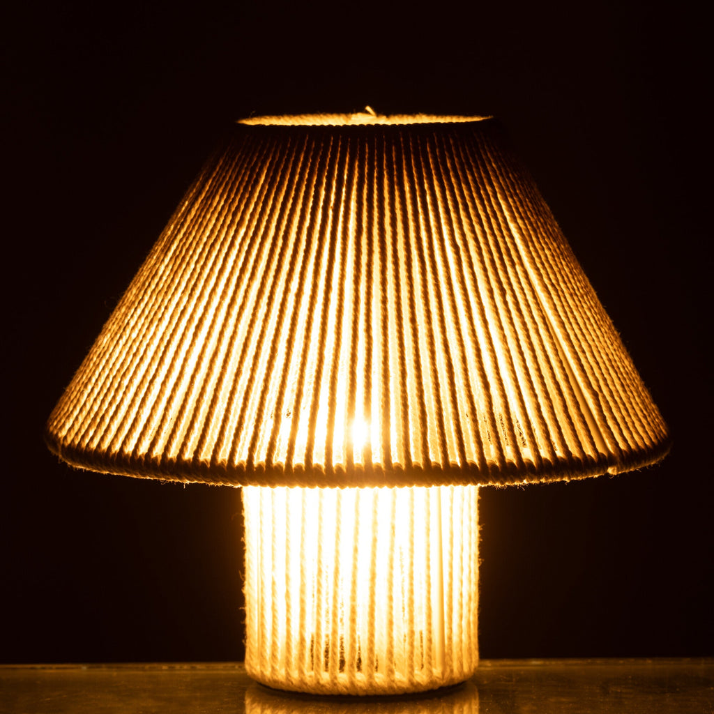 Lampe Led Metal/Coton Naturel