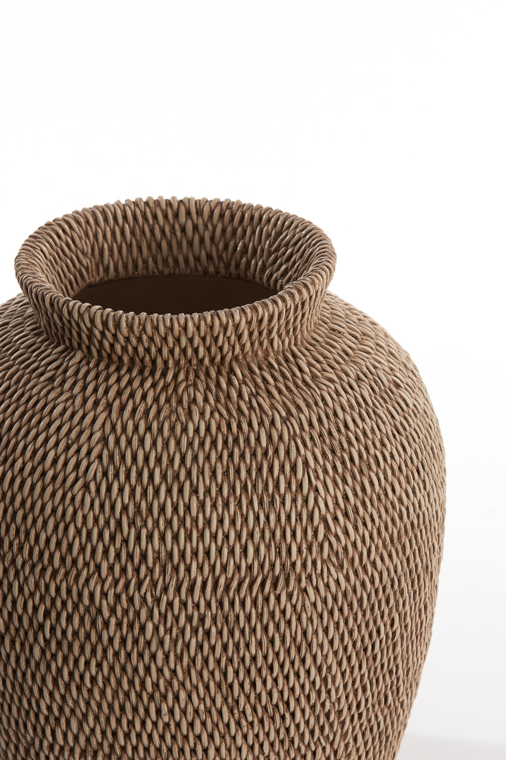 Vase déco Ø26x28 cm VENDIE brun