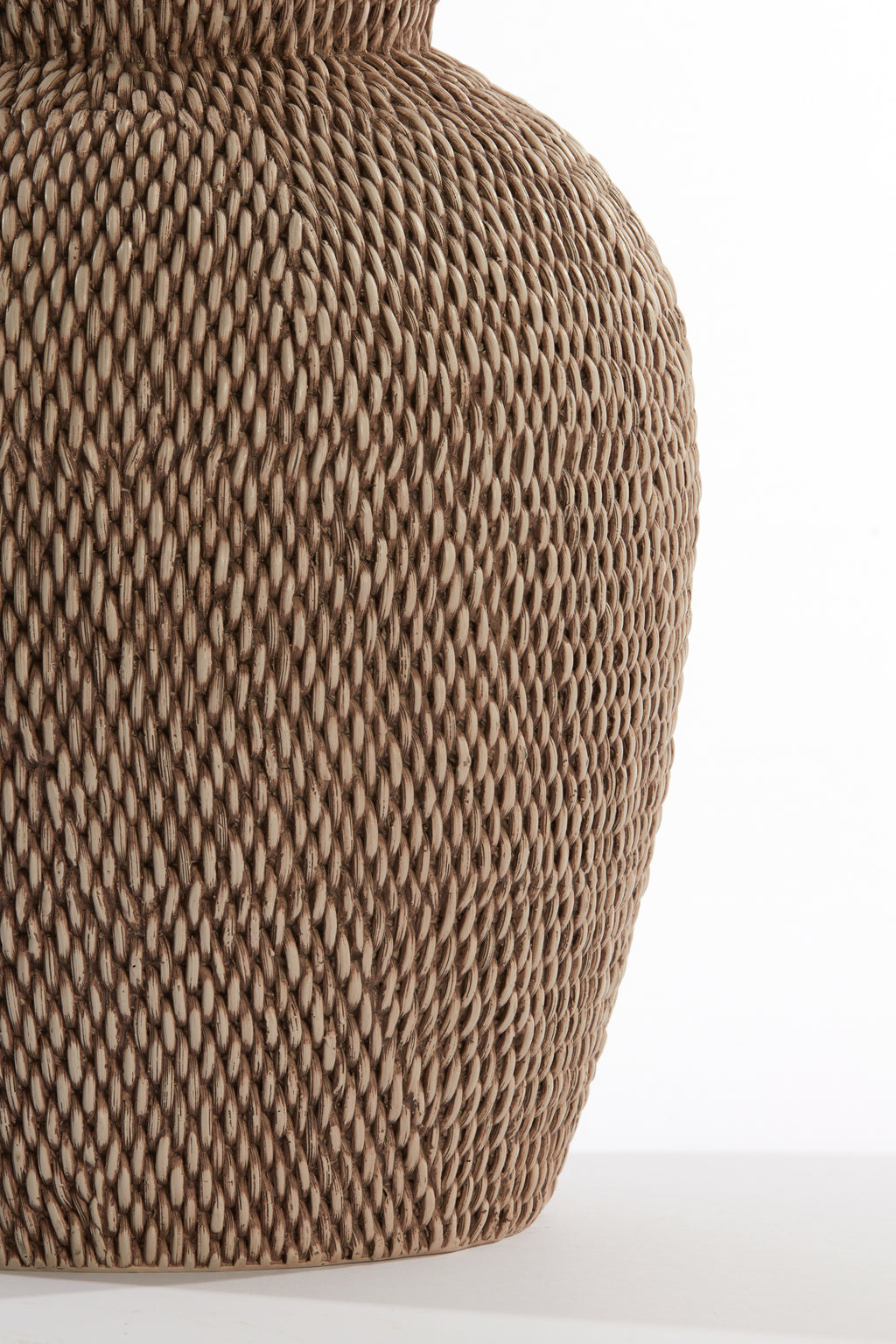 Vase déco Ø26x28 cm VENDIE brun