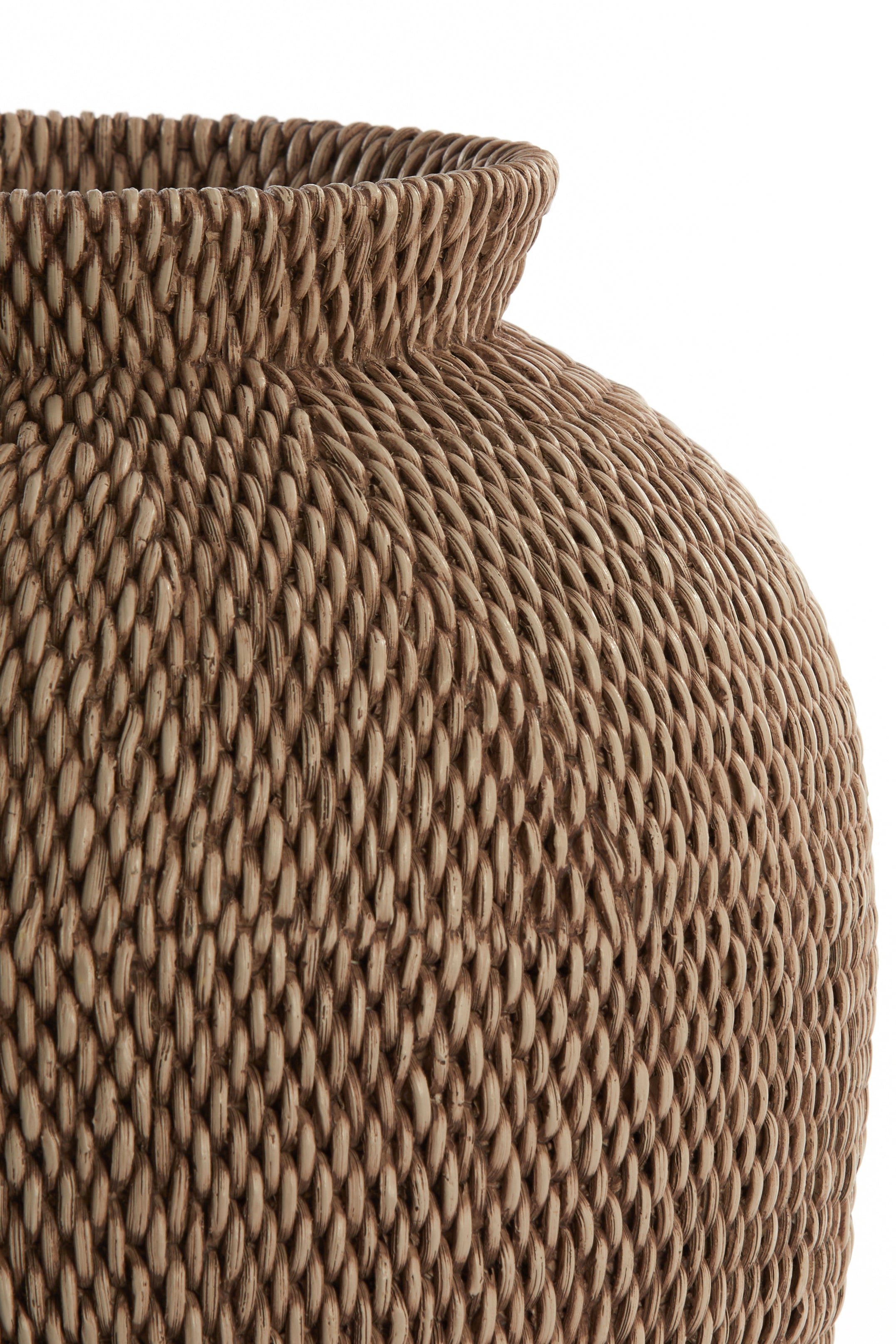 Vase déco Ø26x28 cm VENDIE brun