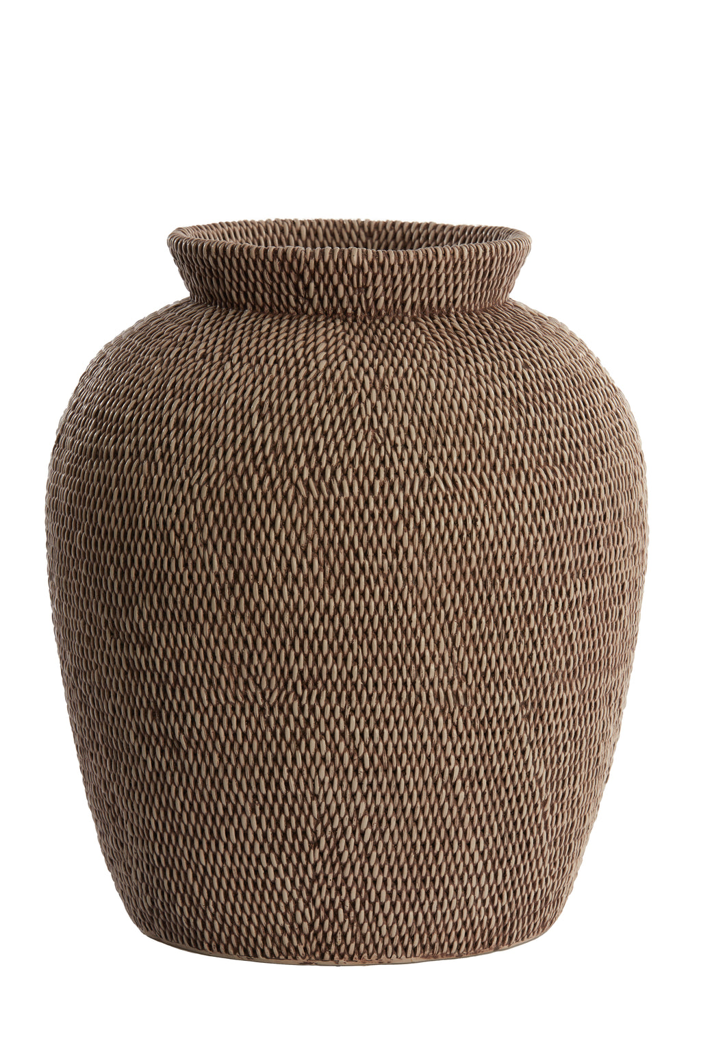 Vase déco Ø36x46,5 cm VENDIE brun