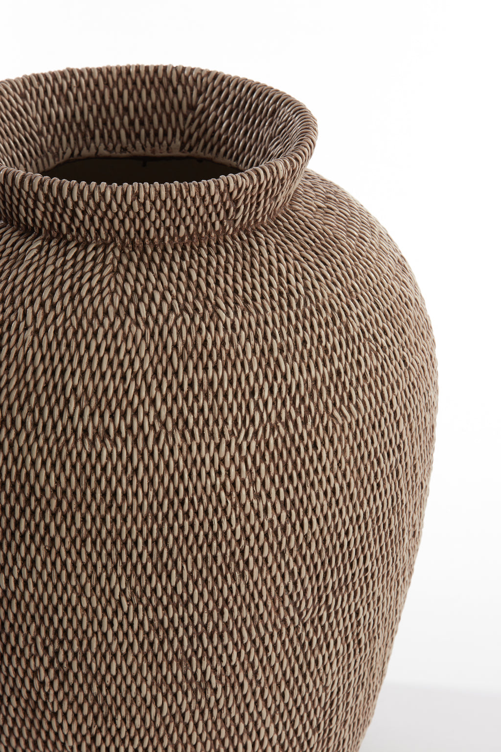 Vase déco Ø36x46,5 cm VENDIE brun