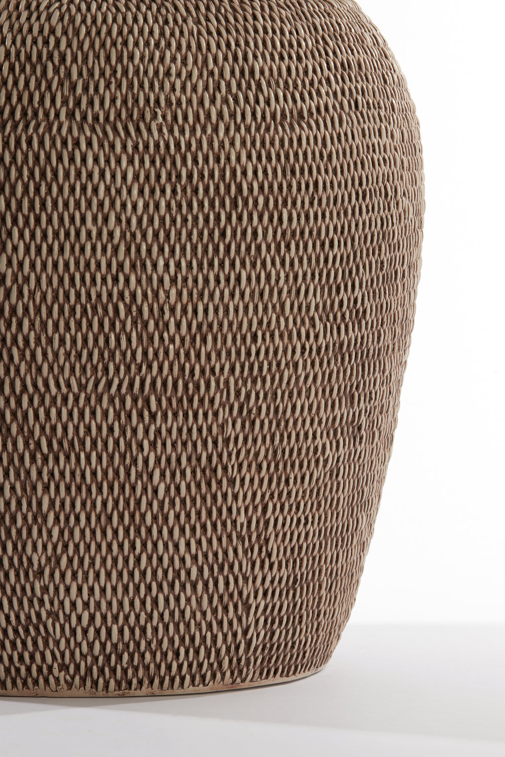 Vase déco Ø36x46,5 cm VENDIE brun