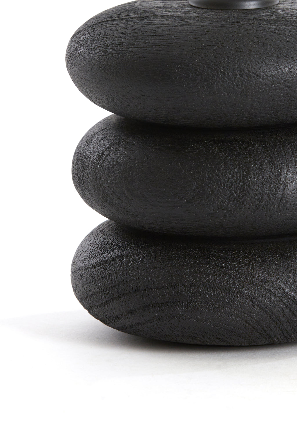 Pied de lampe Ø12x12 cm BUDONGO bois noir