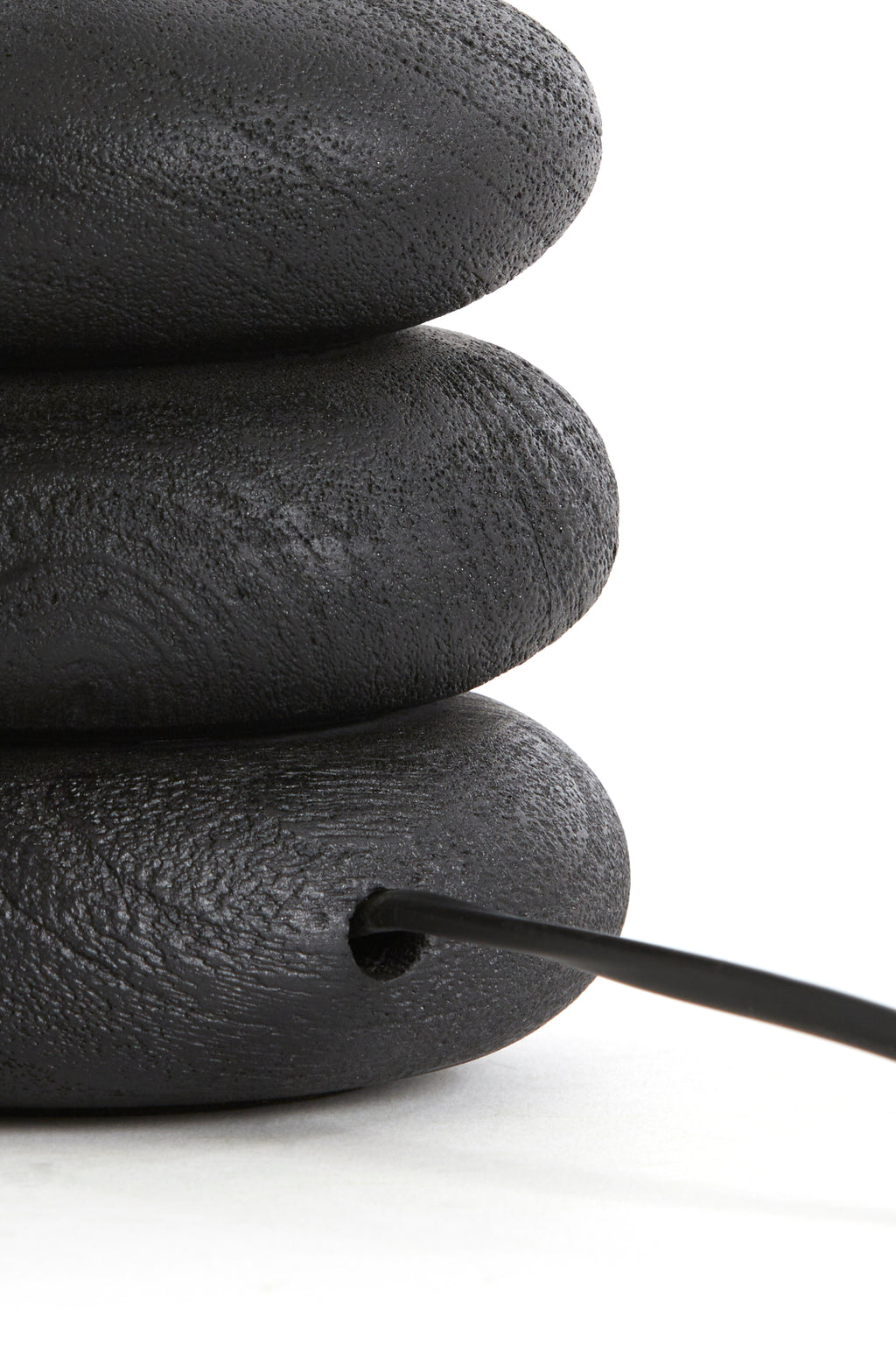 Pied de lampe Ø12x12 cm BUDONGO bois noir