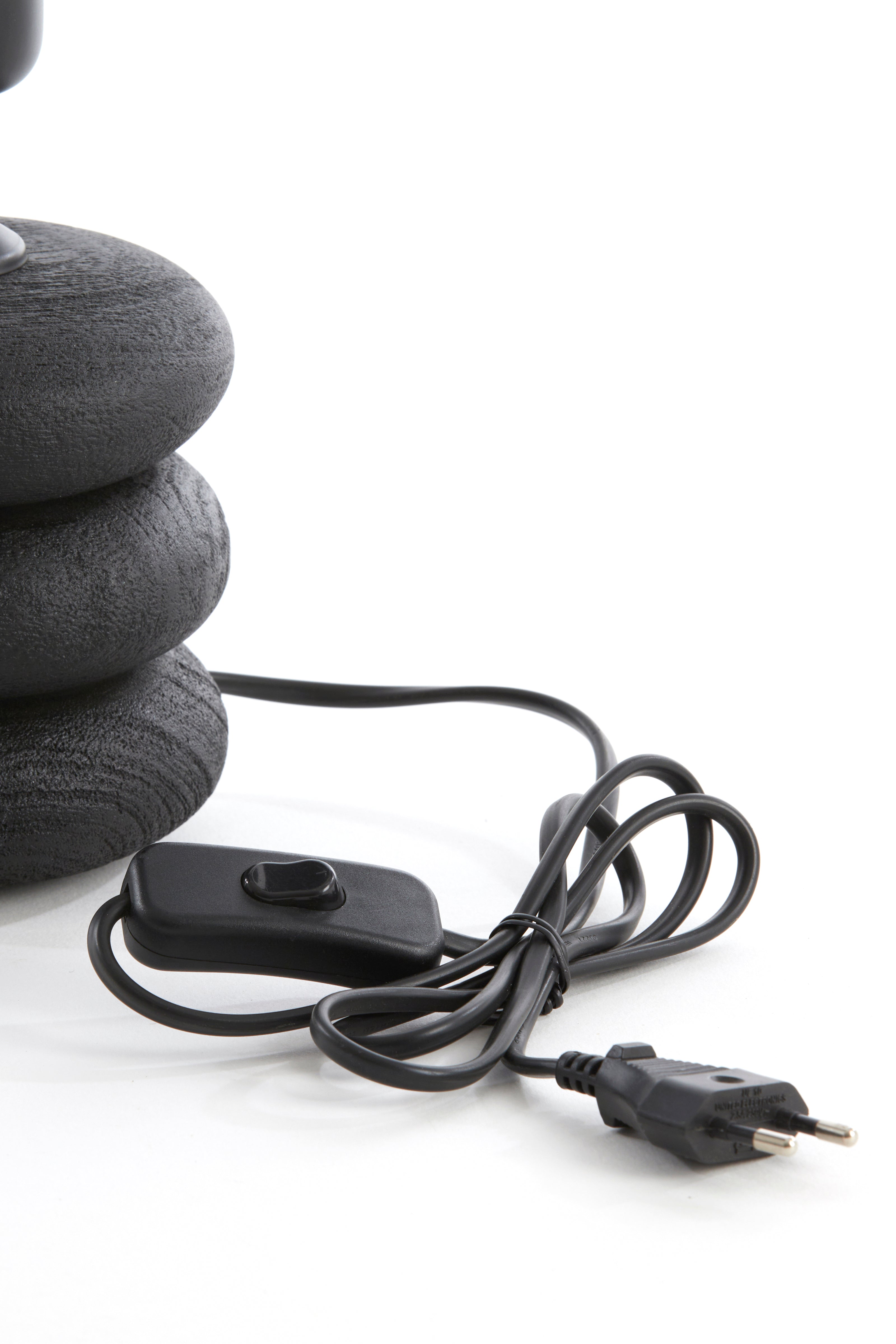 Pied de lampe Ø12x12 cm BUDONGO bois noir