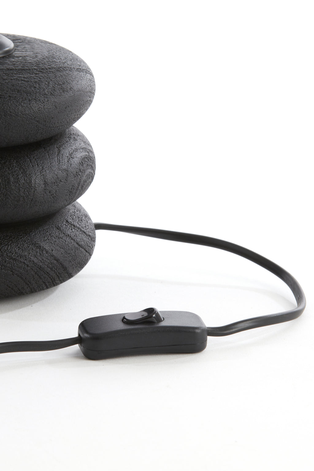 Pied de lampe Ø12x12 cm BUDONGO bois noir