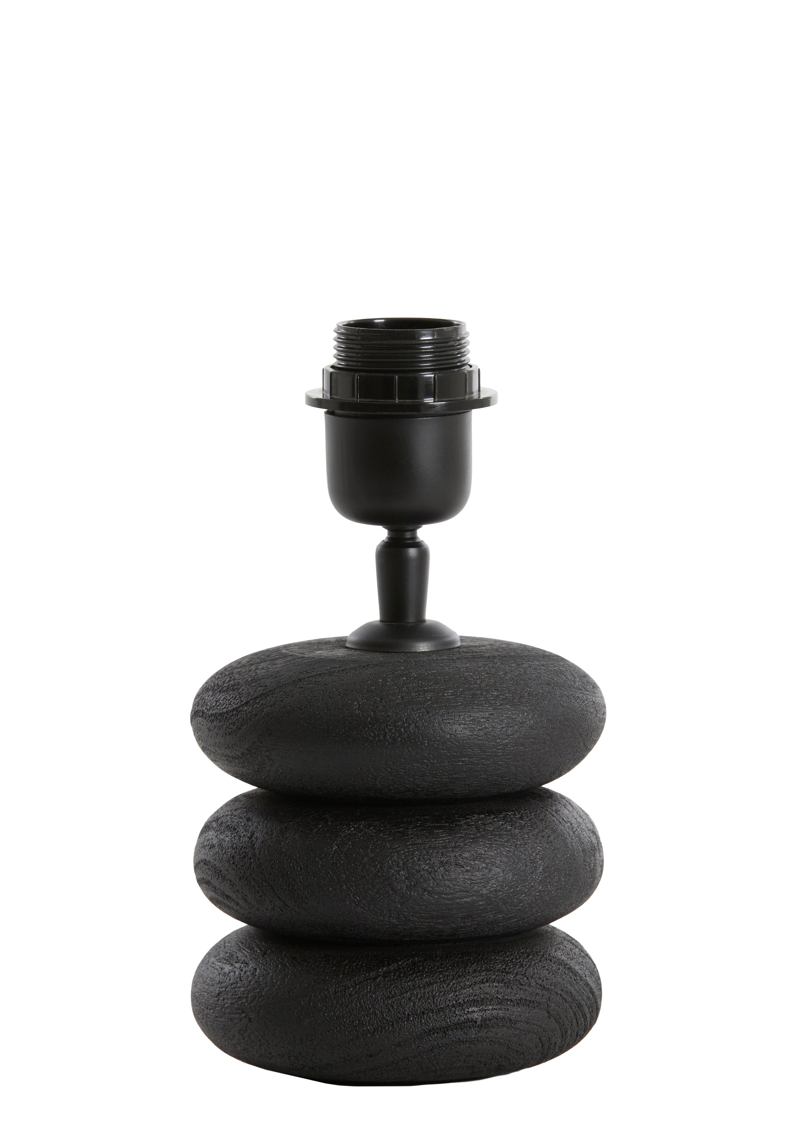 Pied de lampe Ø12x12 cm BUDONGO bois noir