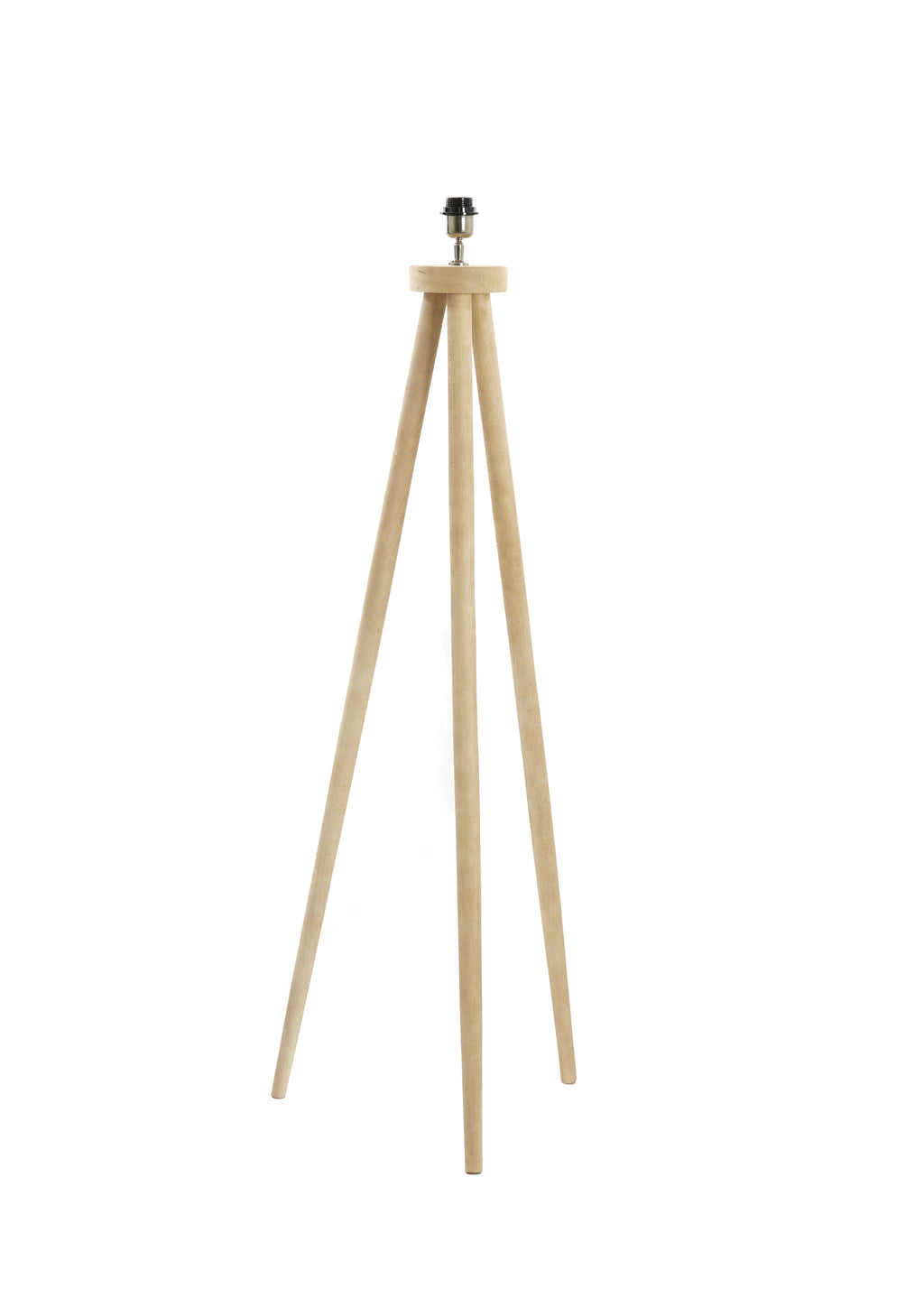 Lampadaire trépied 52x52x122 cm ILIAS bois naturel mat