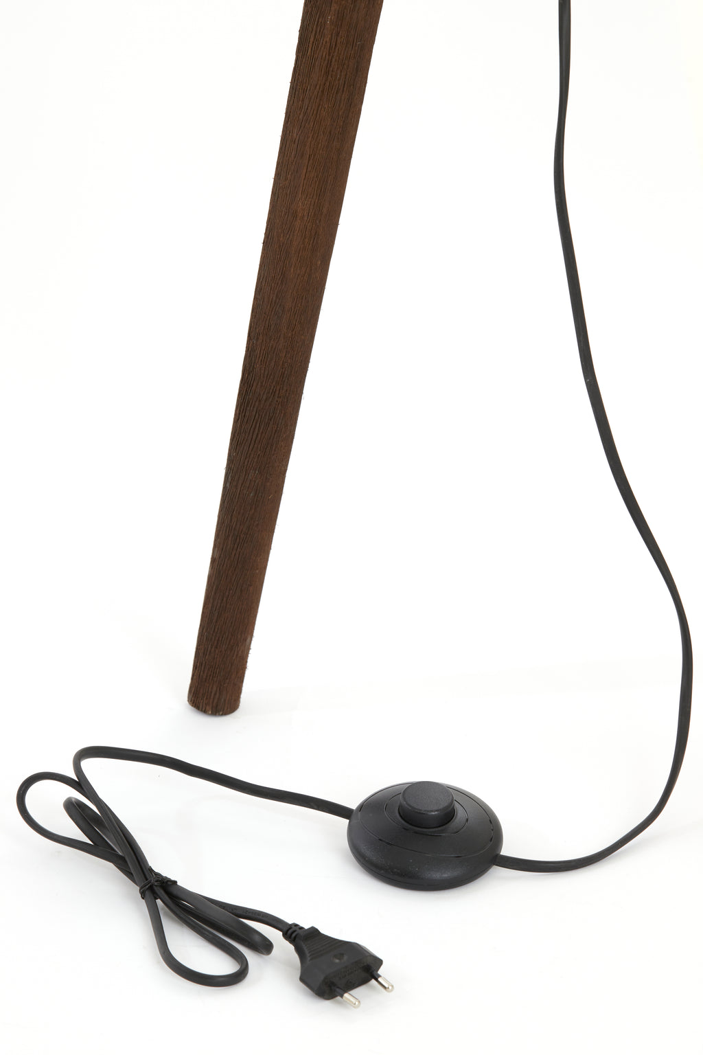 Lampadaire trépied 52x52x122 cm ILIAS bois brun foncé mat