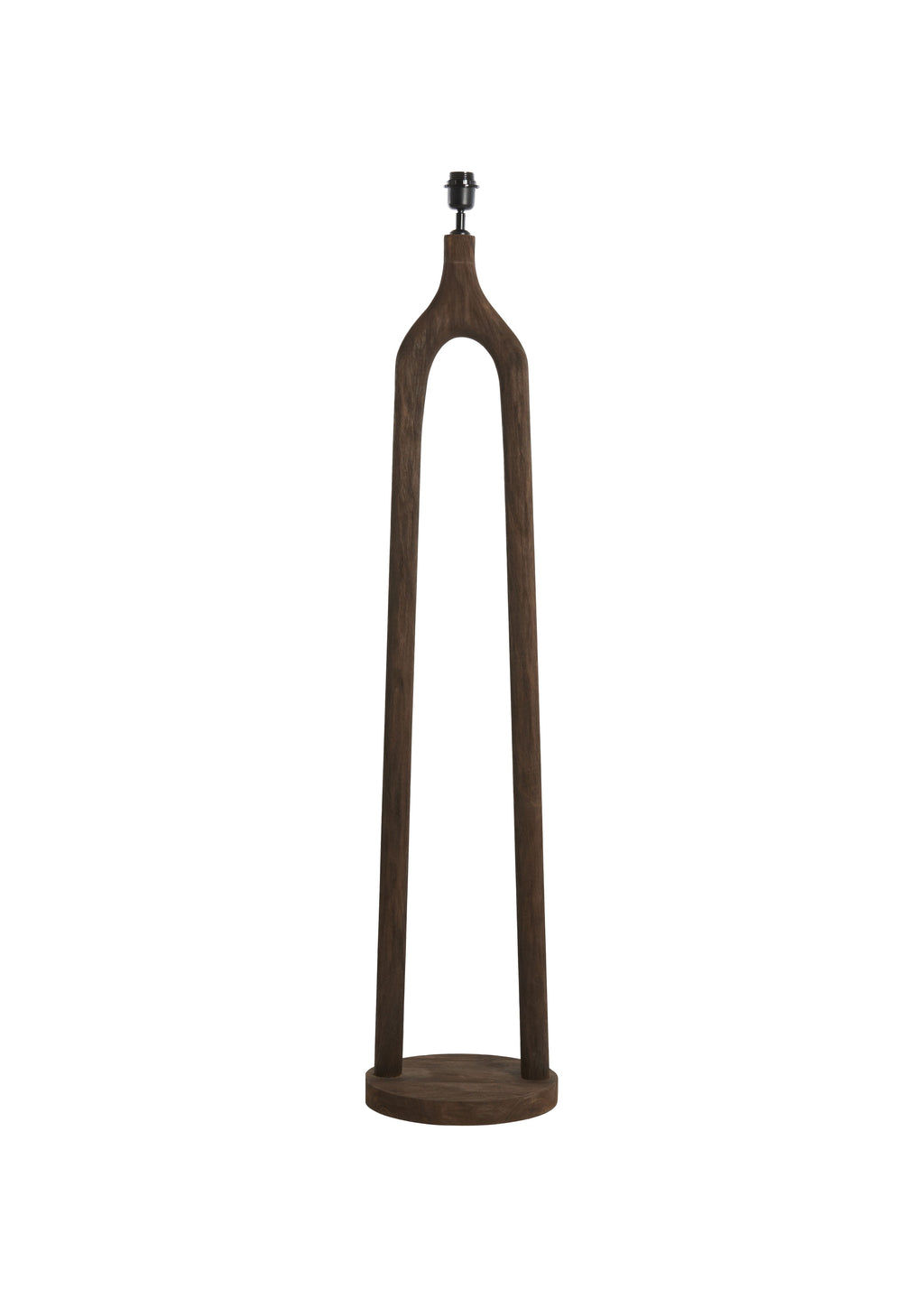 Lampadaire Ø30x135 cm XITTA bois brun foncé mat