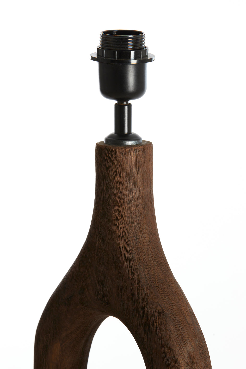 Lampadaire Ø30x135 cm XITTA bois brun foncé mat