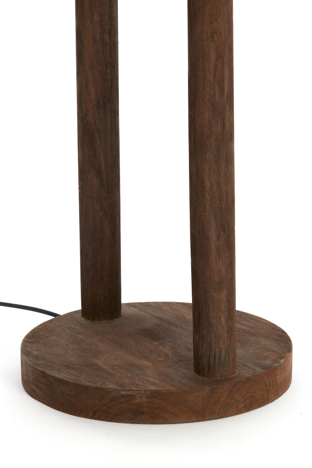 Lampadaire Ø30x135 cm XITTA bois brun foncé mat