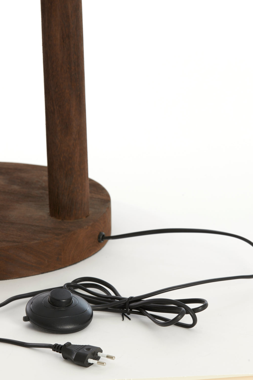 Lampadaire Ø30x135 cm XITTA bois brun foncé mat