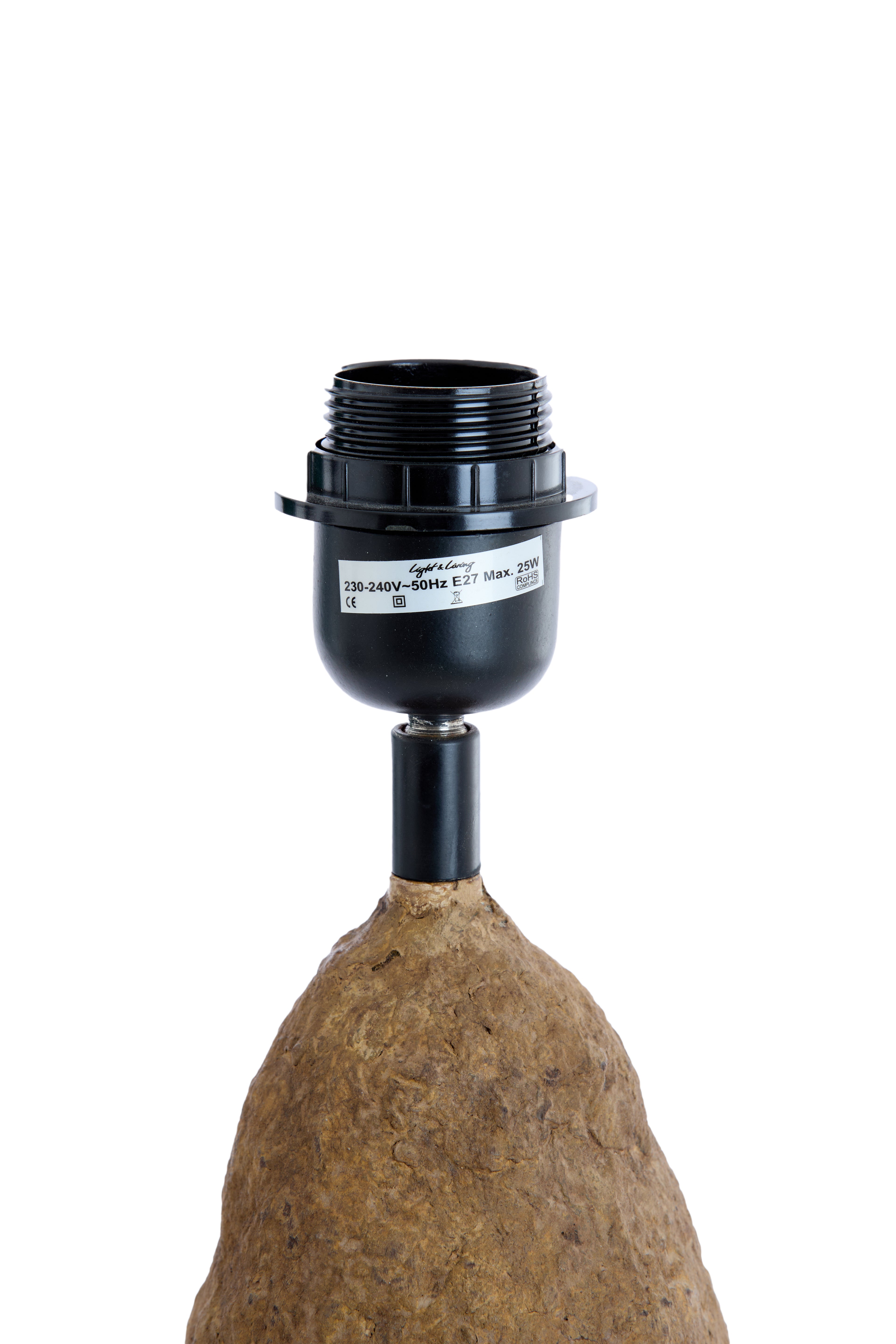 Pied de lampe Ø22x72 cm MARREE brun foncé