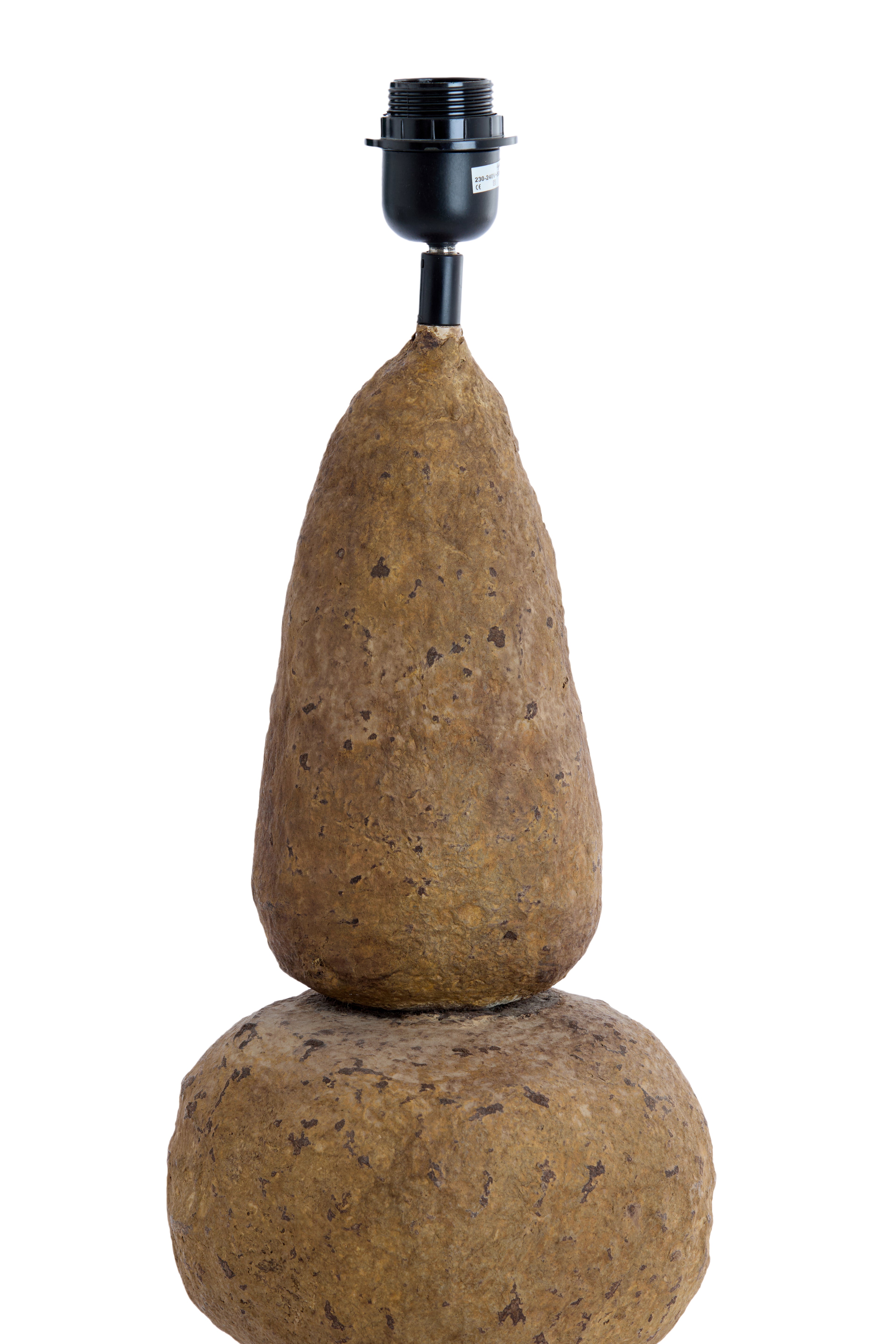 Pied de lampe Ø22x72 cm MARREE brun foncé