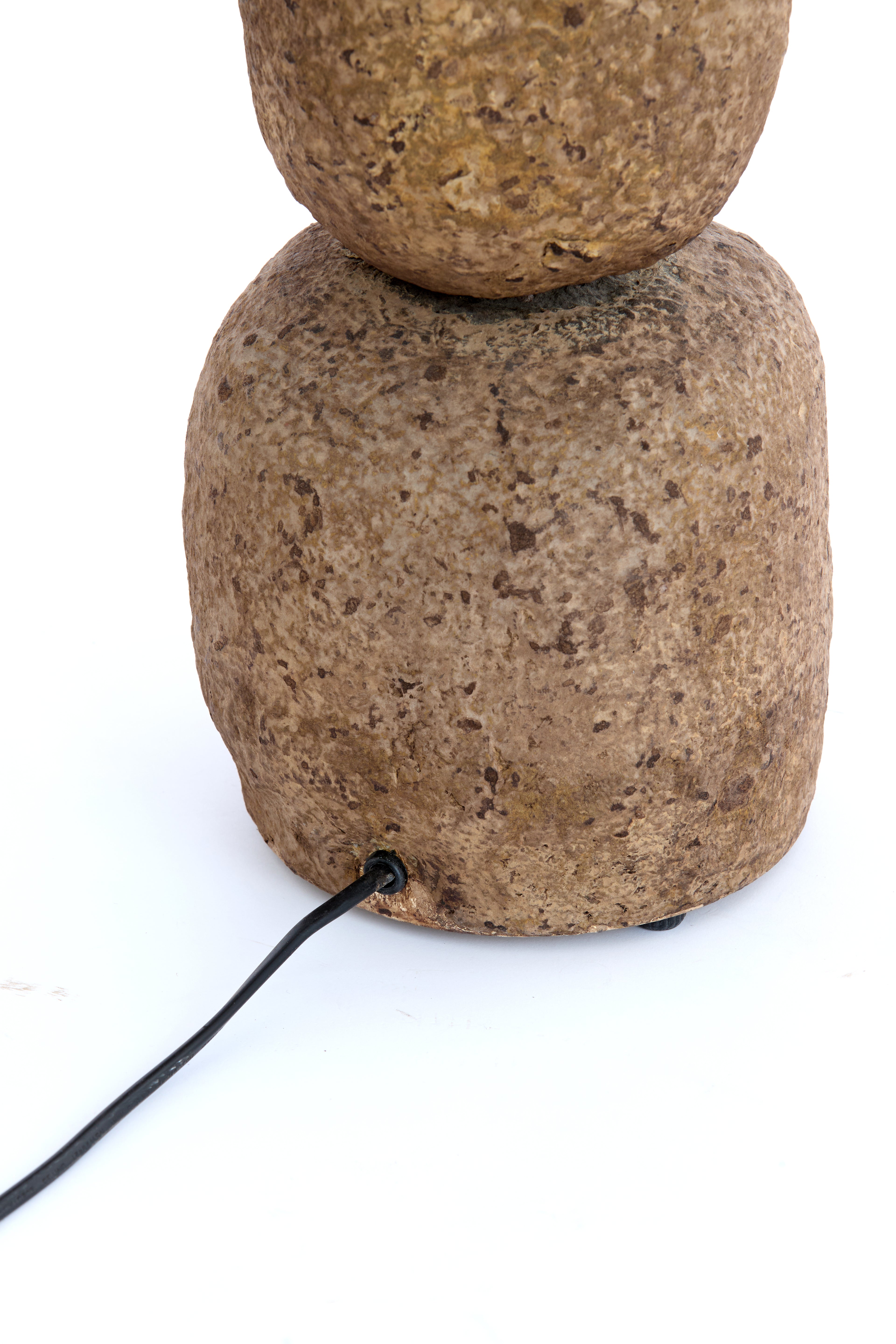 Pied de lampe Ø22x72 cm MARREE brun foncé