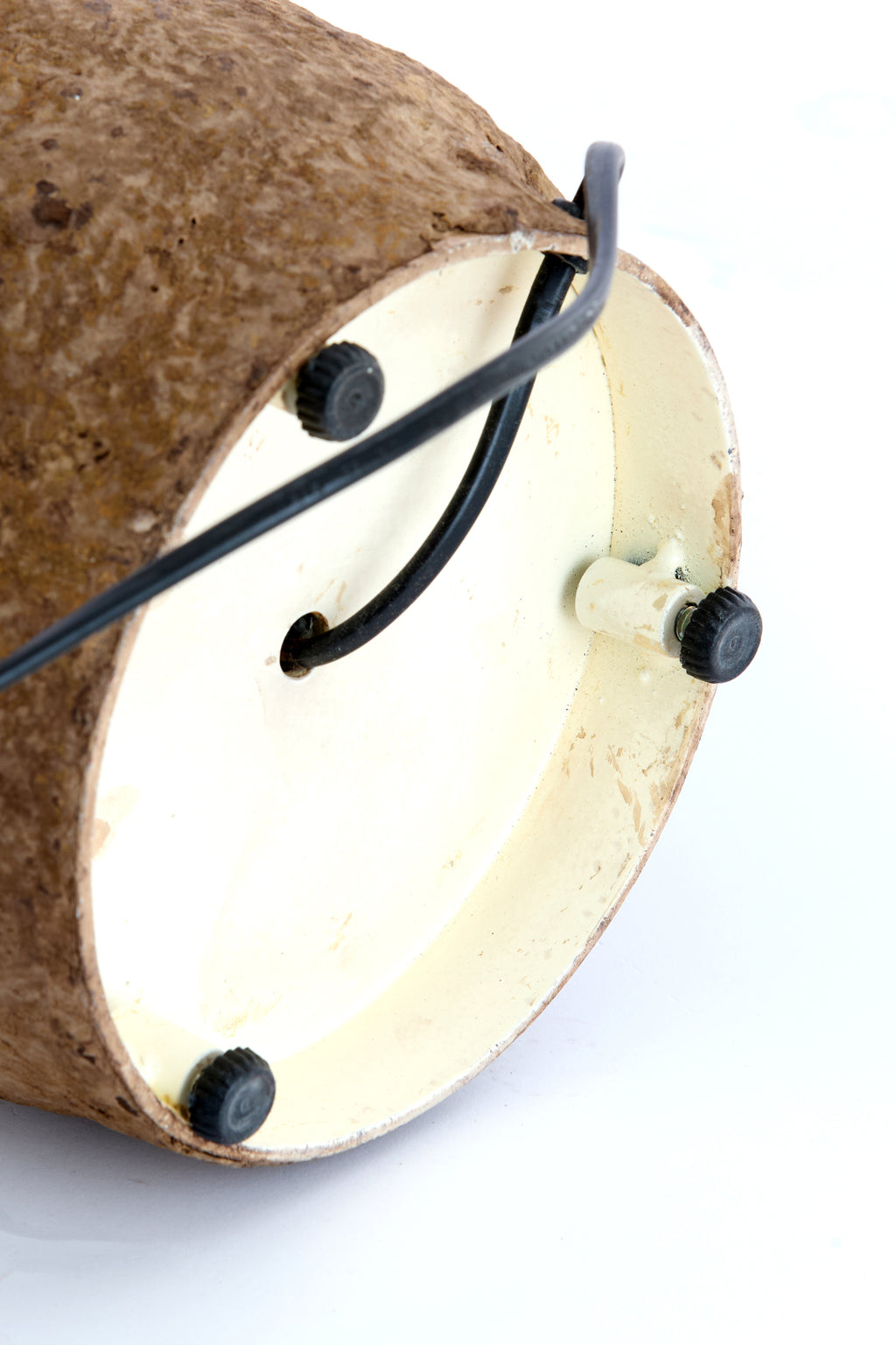 Pied de lampe Ø22x72 cm MARREE brun foncé